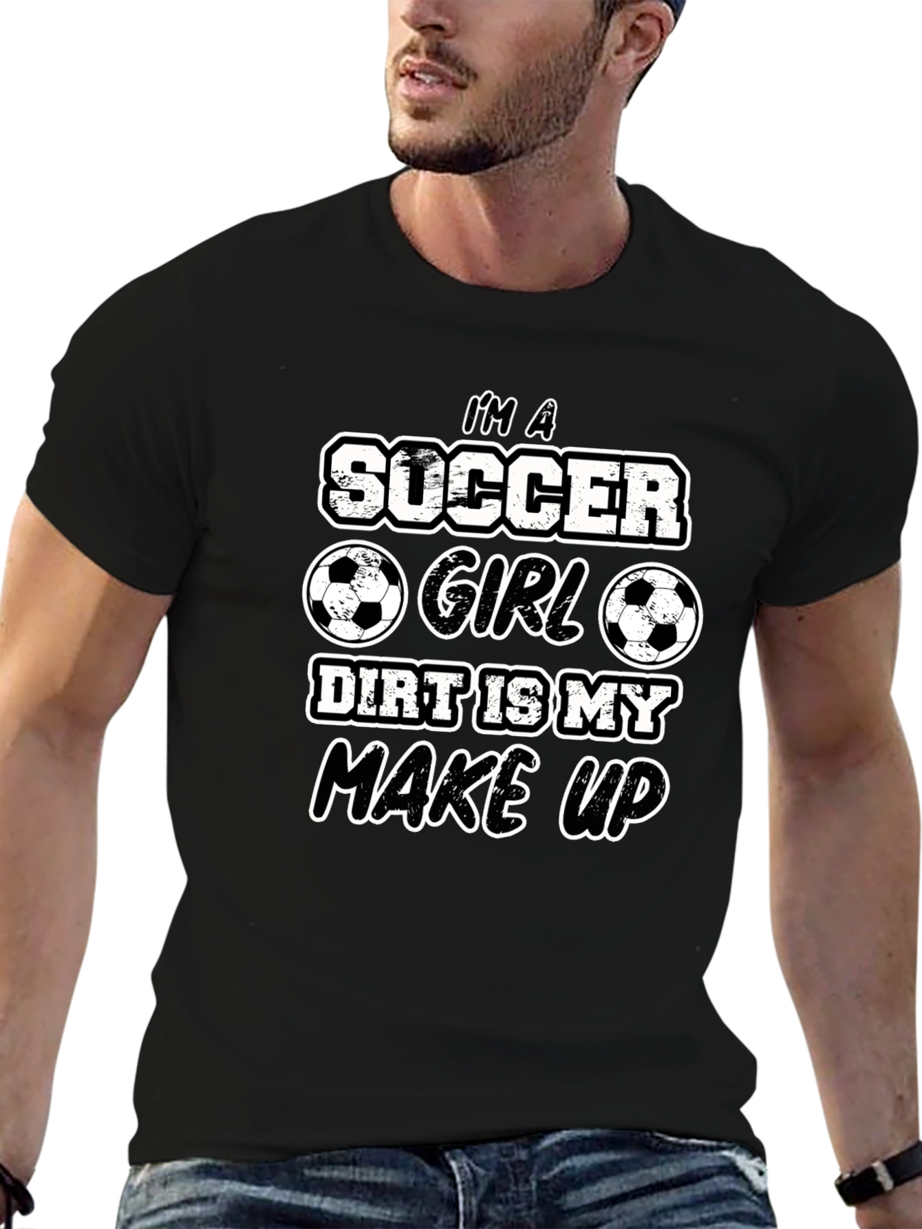 Soccer Girl Dirt Makeup T-Shirt