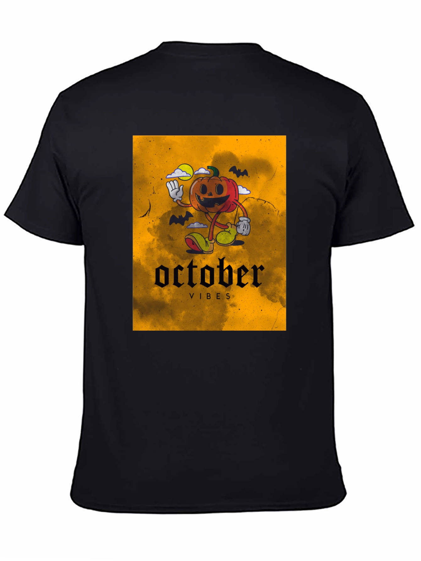 October Vibes Pumpkin Graphic T-Shirt