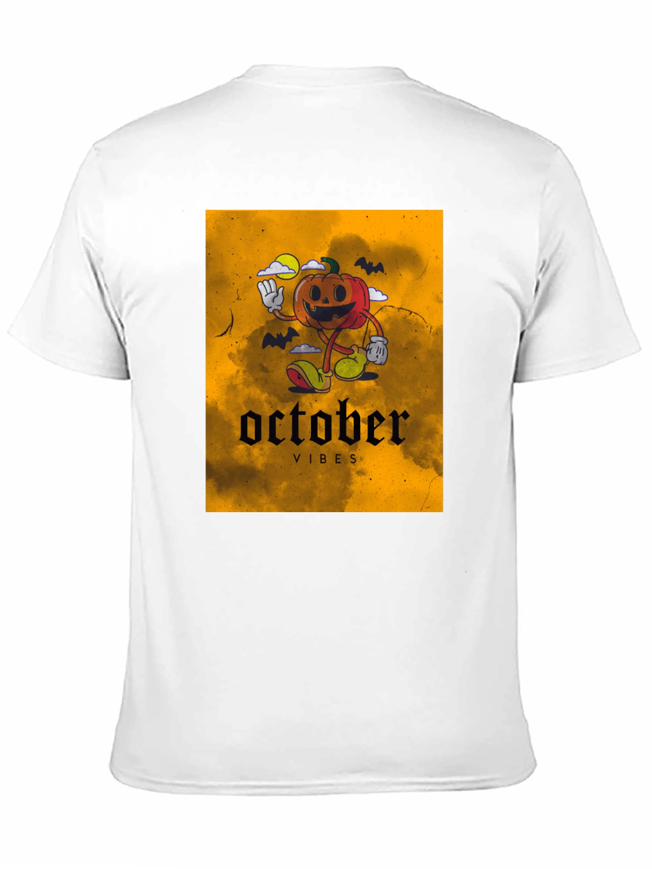 October Vibes Pumpkin Graphic T-Shirt
