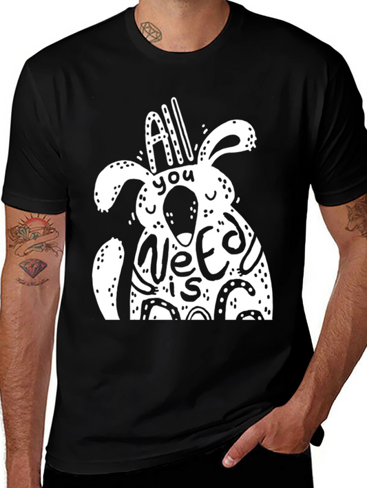 All You Need Is Dog Graphic Tee - Unisex Black T-Shirt
