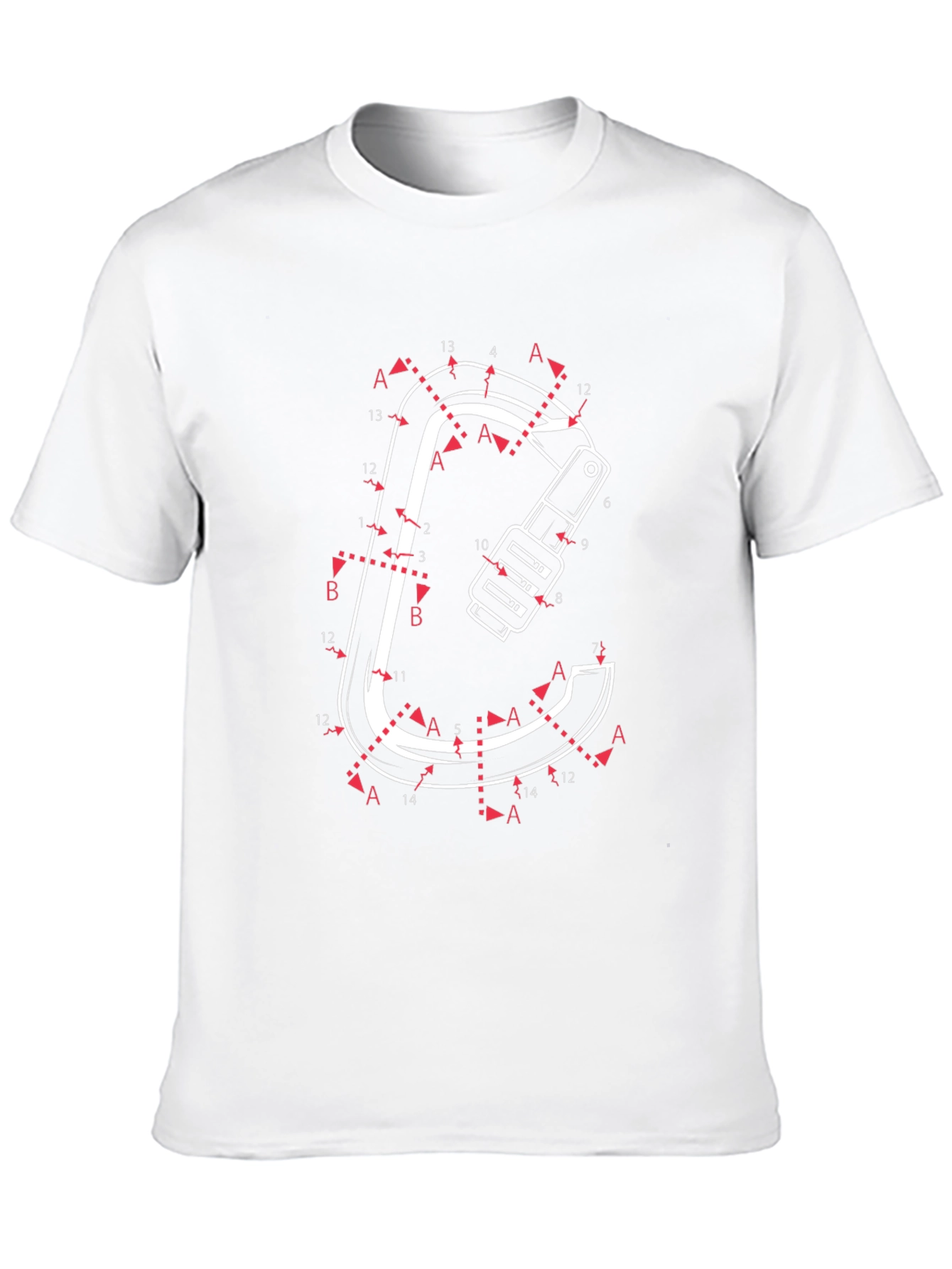 Connect the Dots Carabiner Black T-Shirt