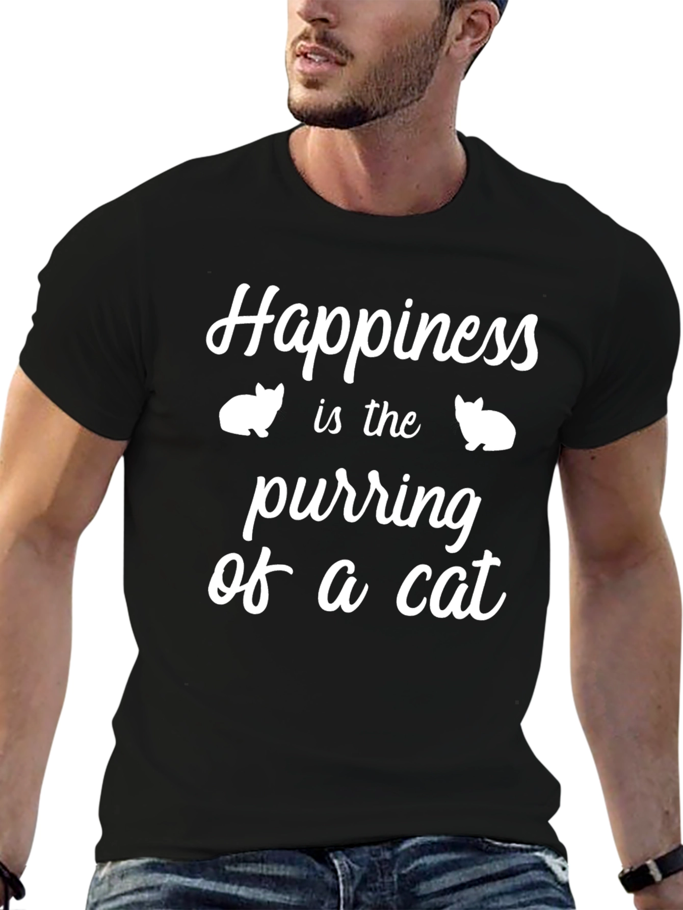 Happiness is the Purring of a Cat T-Shirt
