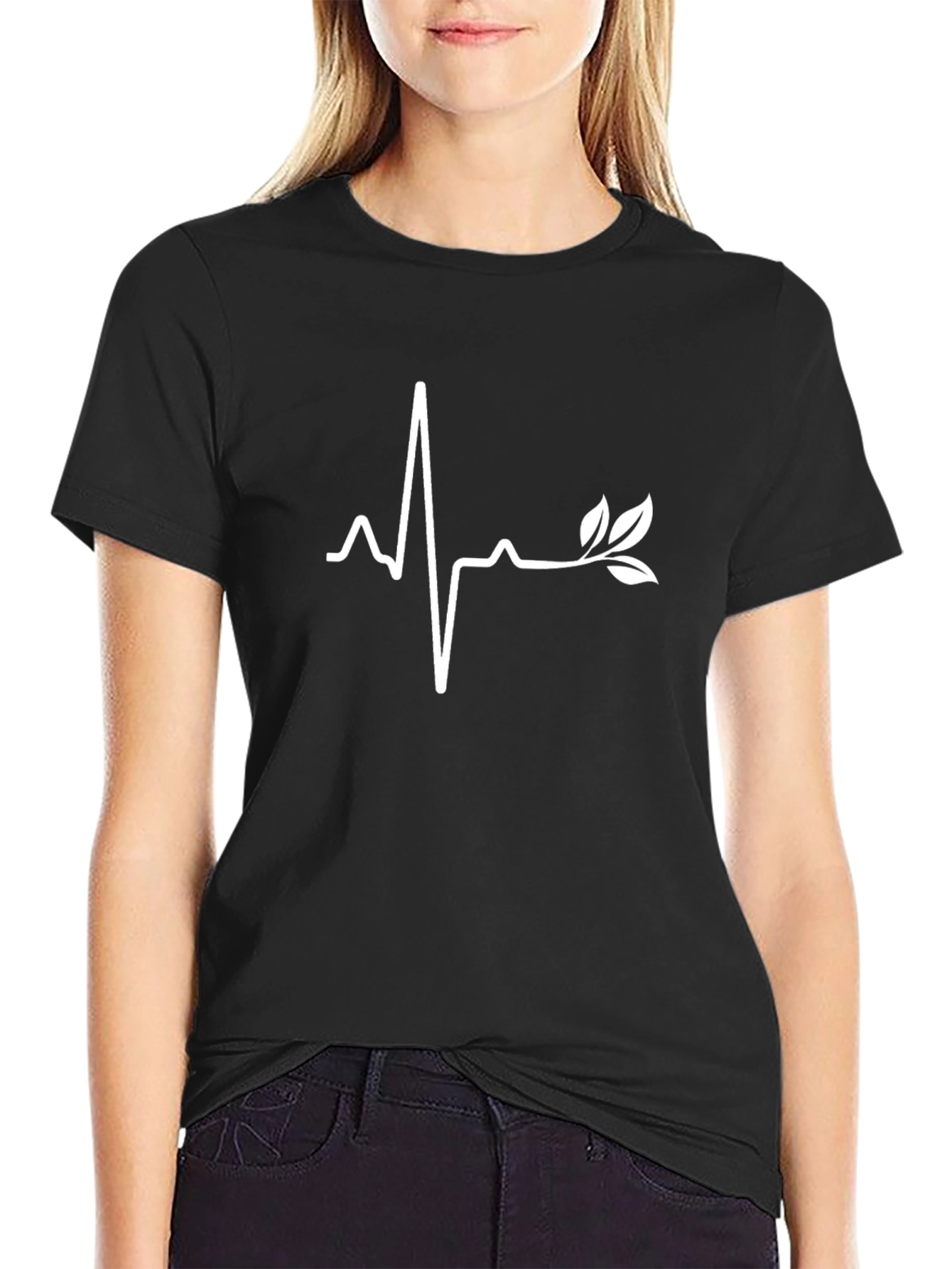 Nature Heartbeat Graphic Tee - Stylish & Unique