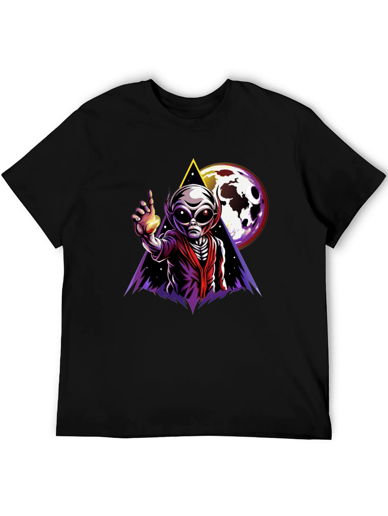Alien Graphic T-Shirt - Outer Space Design