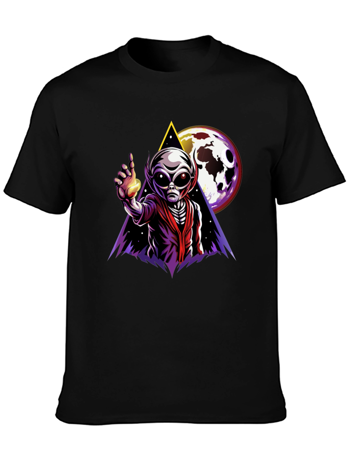 Alien Graphic T-Shirt - Outer Space Design