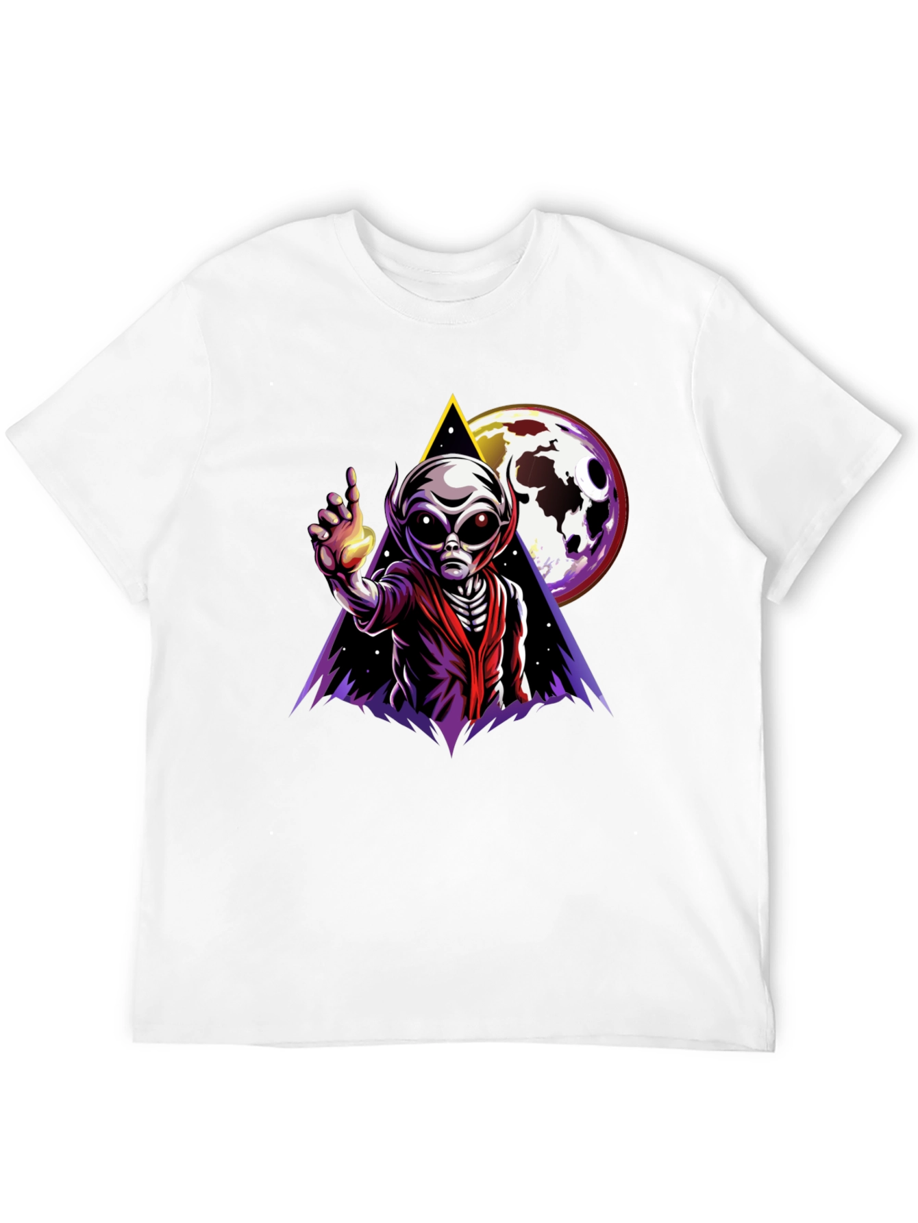 Alien Graphic T-Shirt - Outer Space Design