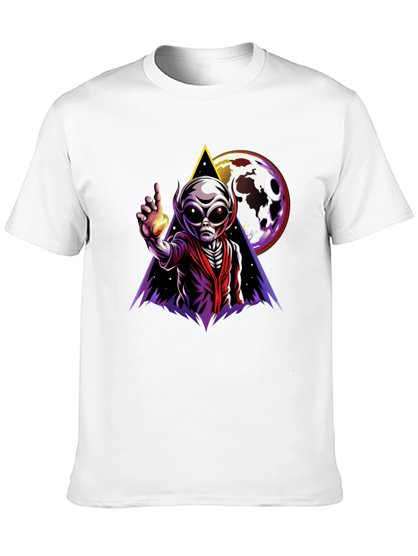 Alien Graphic T-Shirt - Outer Space Design