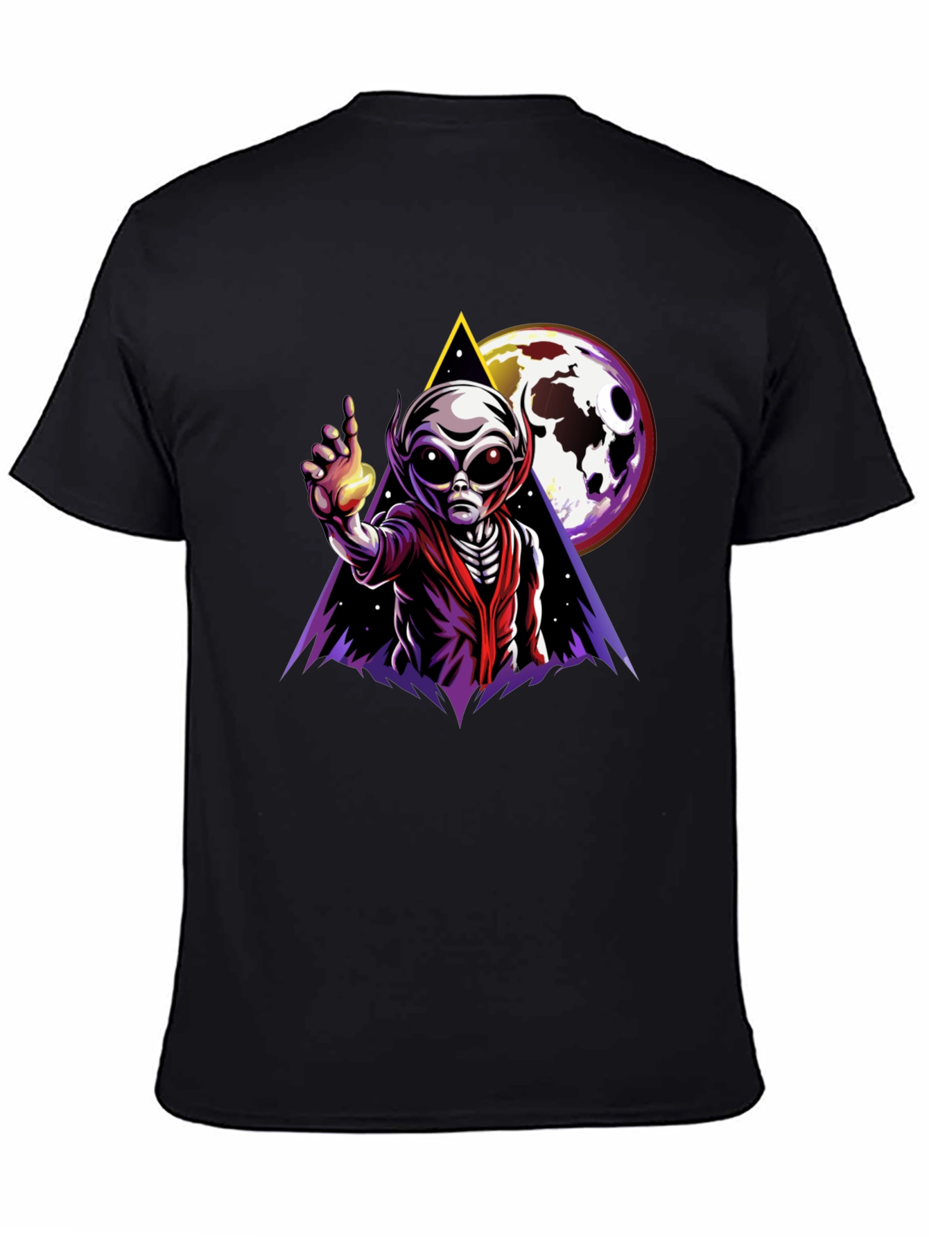 Alien Graphic T-Shirt - Outer Space Design