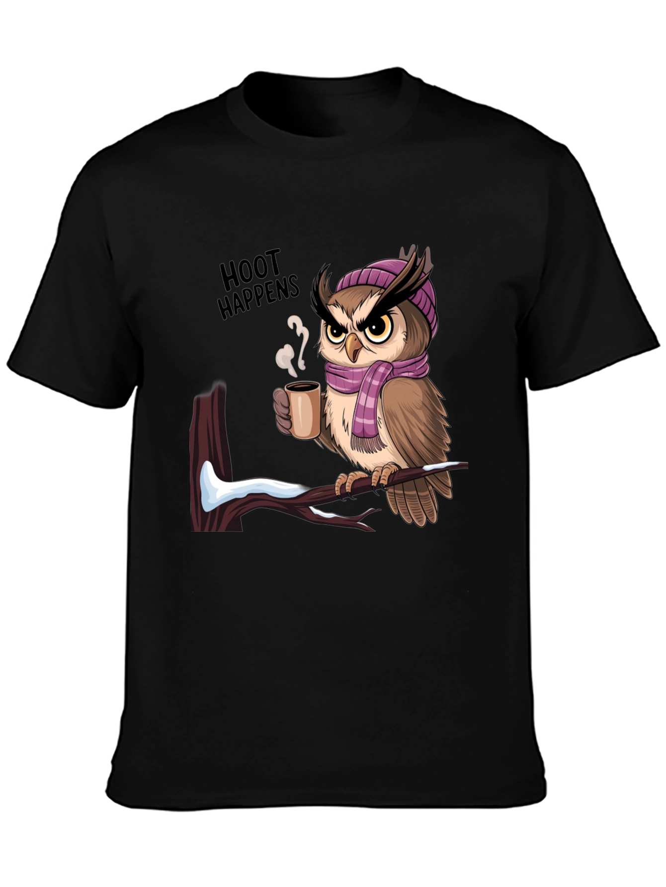 Hoot Happens Owl Coffee T-Shirt