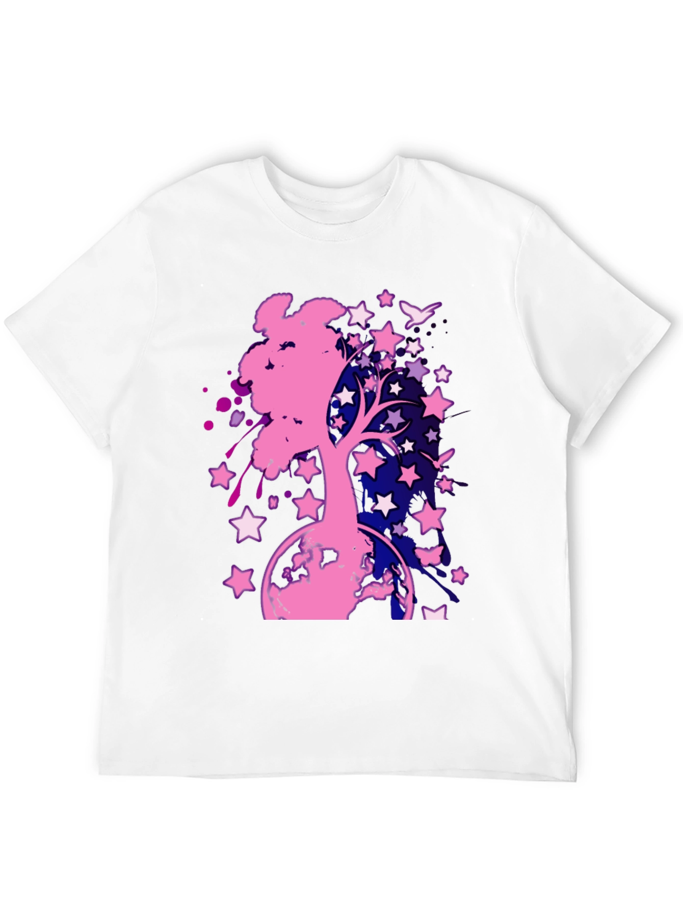 Starry Tree Graphic Tee - Black