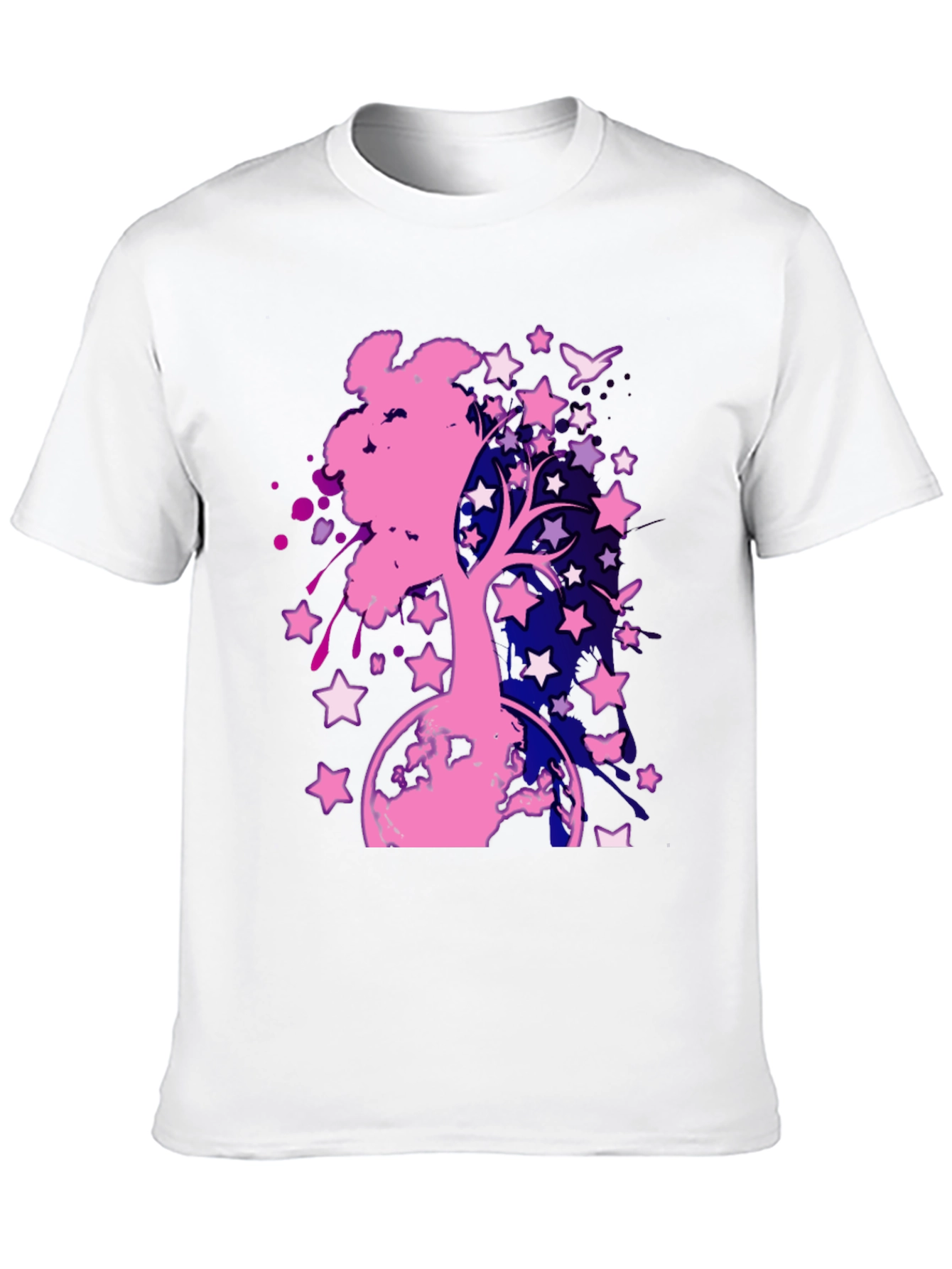 Starry Tree Graphic Tee - Black