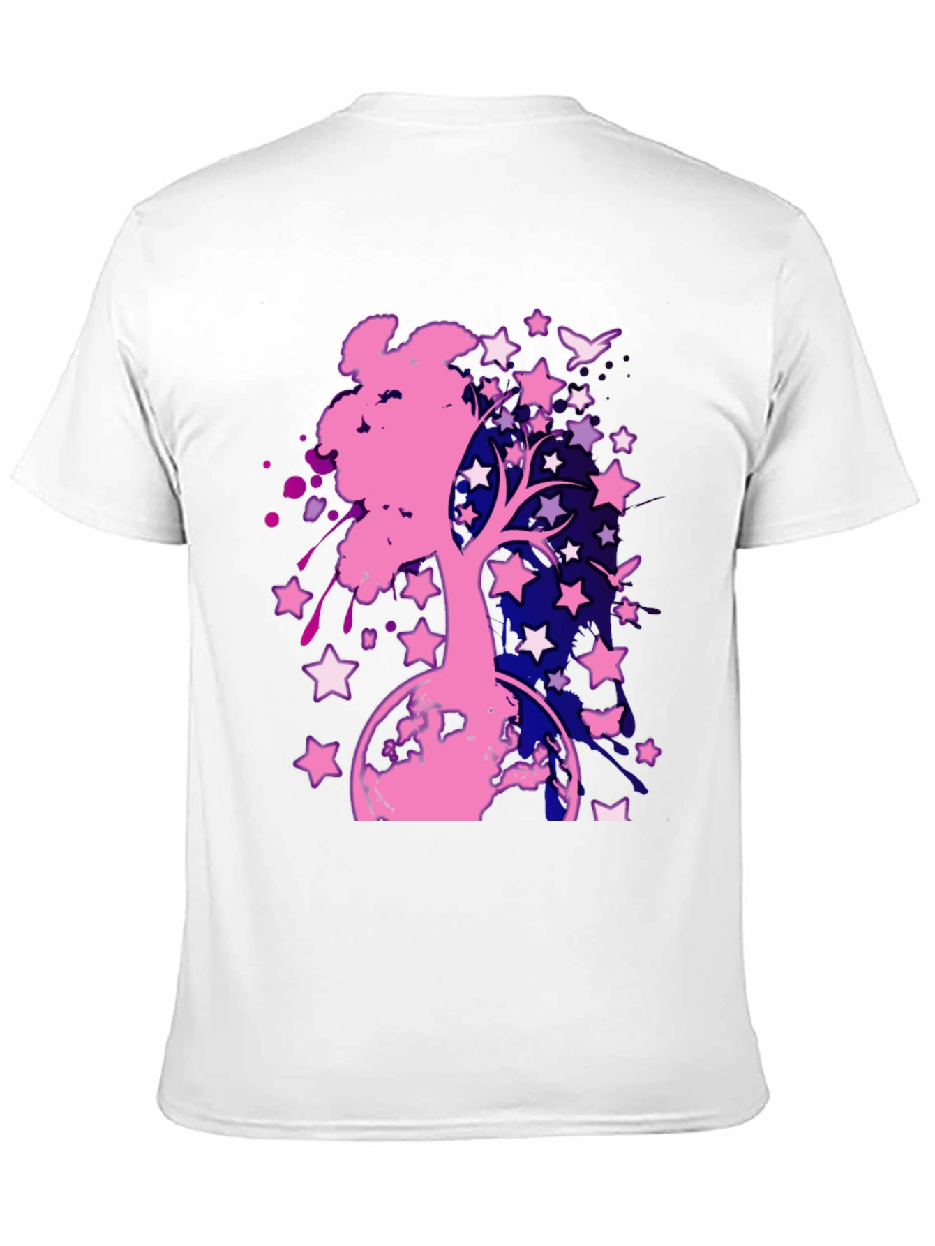 Starry Tree Graphic Tee - Black