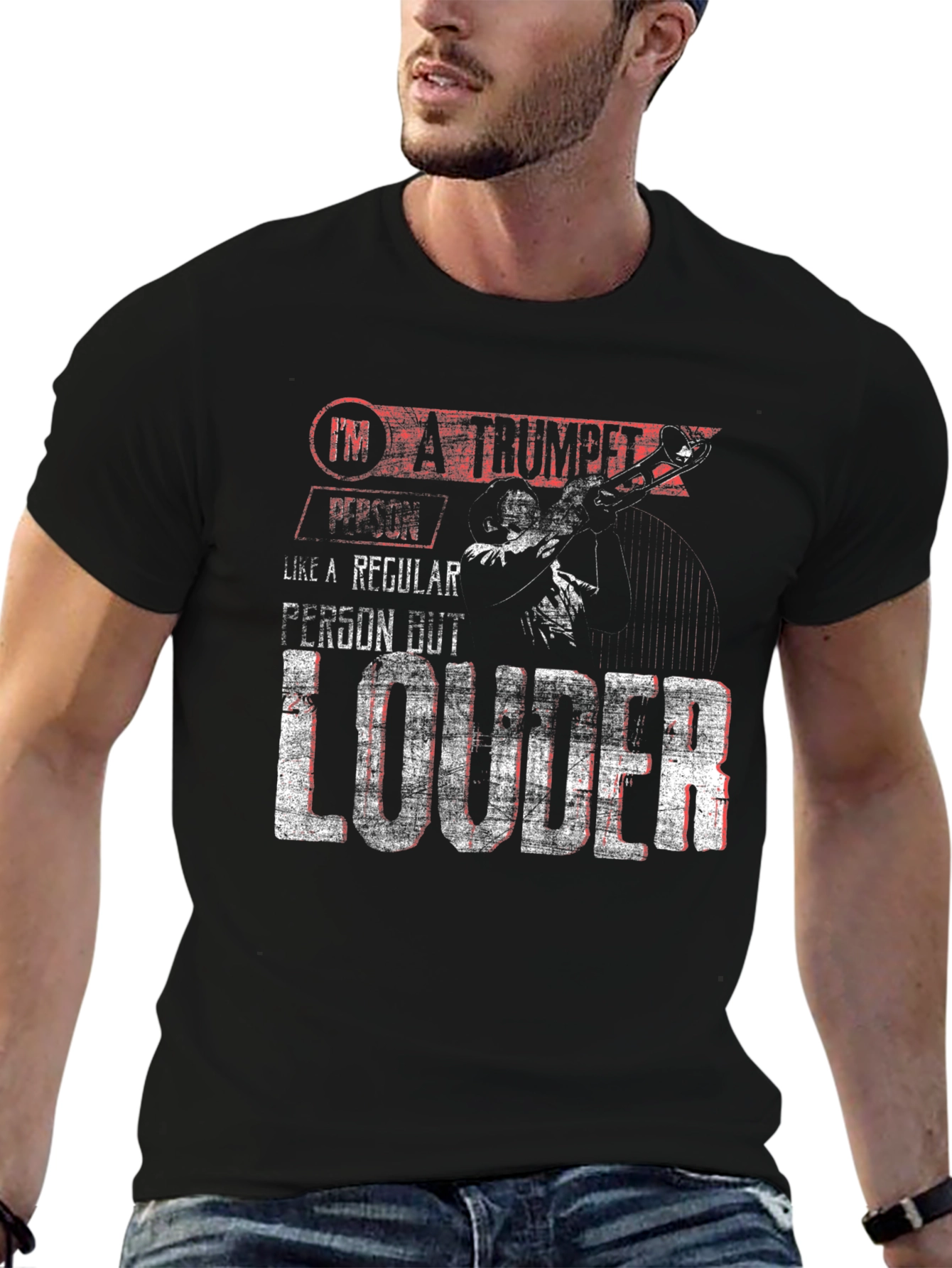 Trumpet Player Loud T-Shirt - Band Instrument Tee
