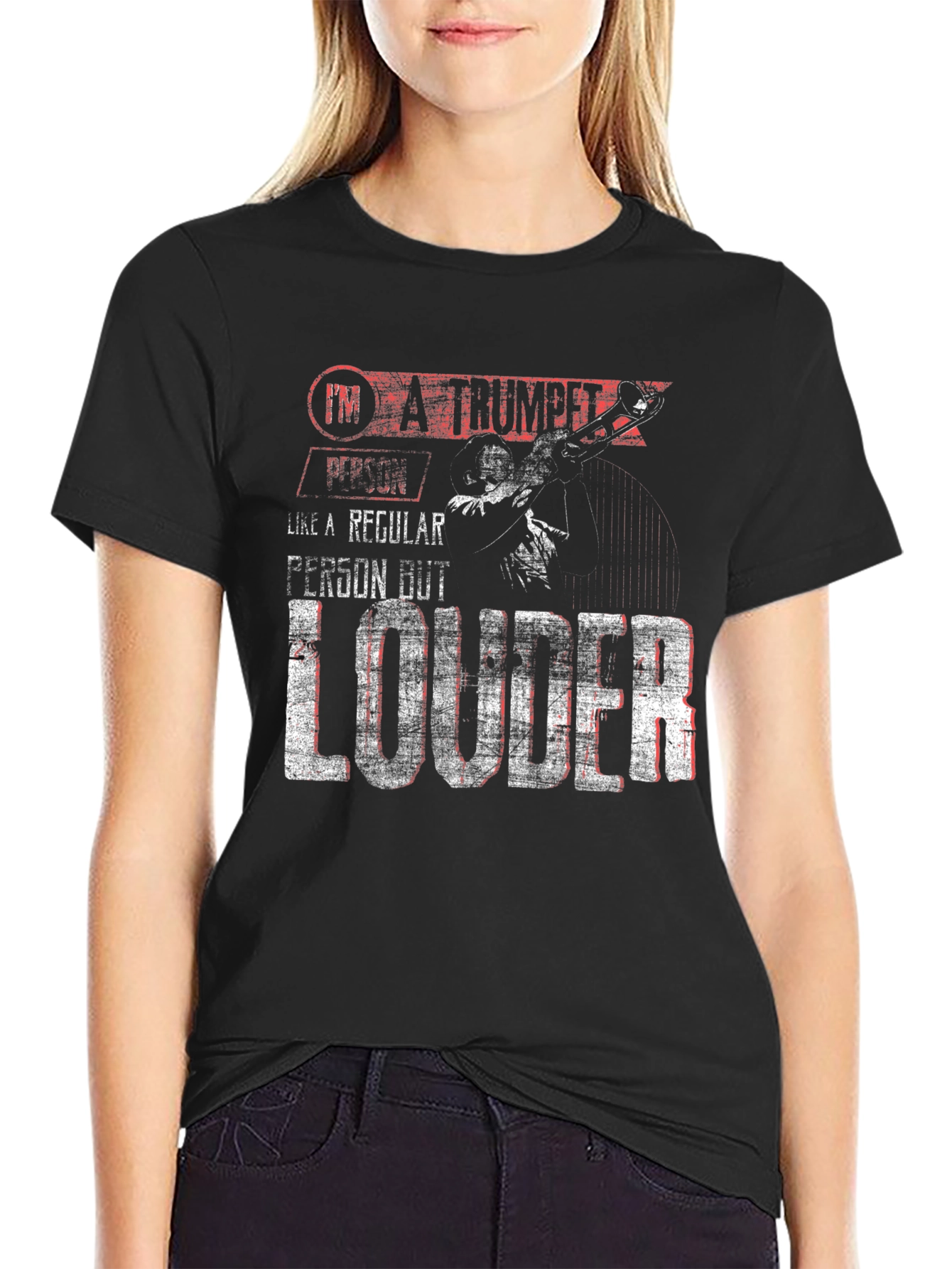Trumpet Player Loud T-Shirt - Band Instrument Tee