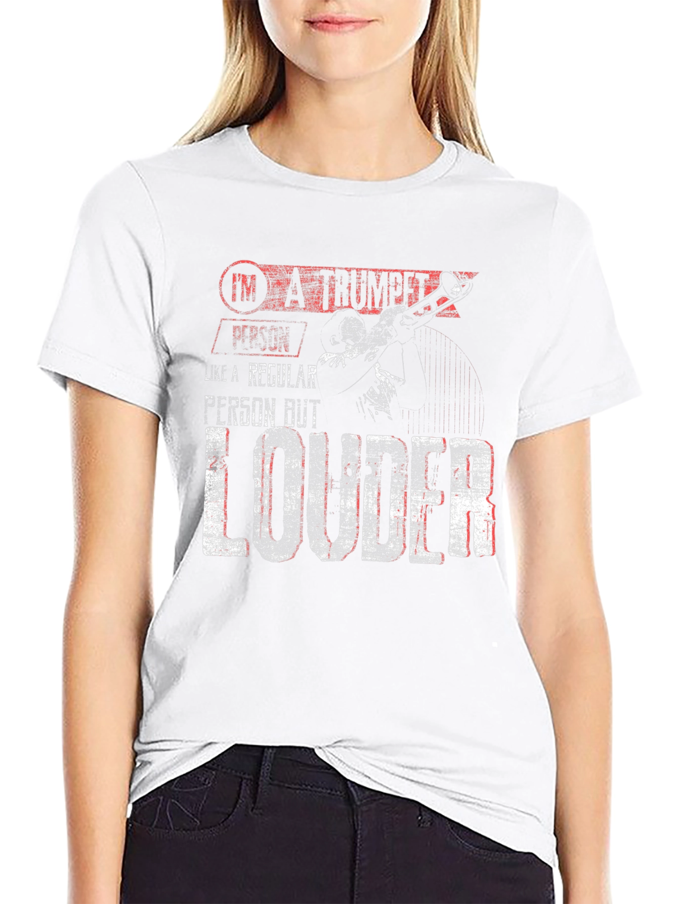 Trumpet Player Loud T-Shirt - Band Instrument Tee