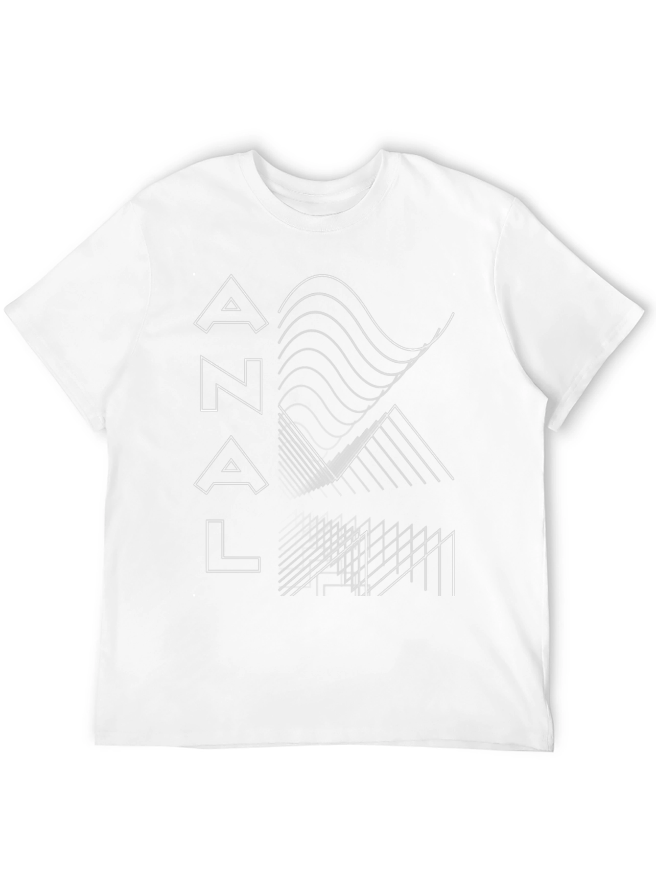 Edgy AN*L Graphic Print Black T-Shirt