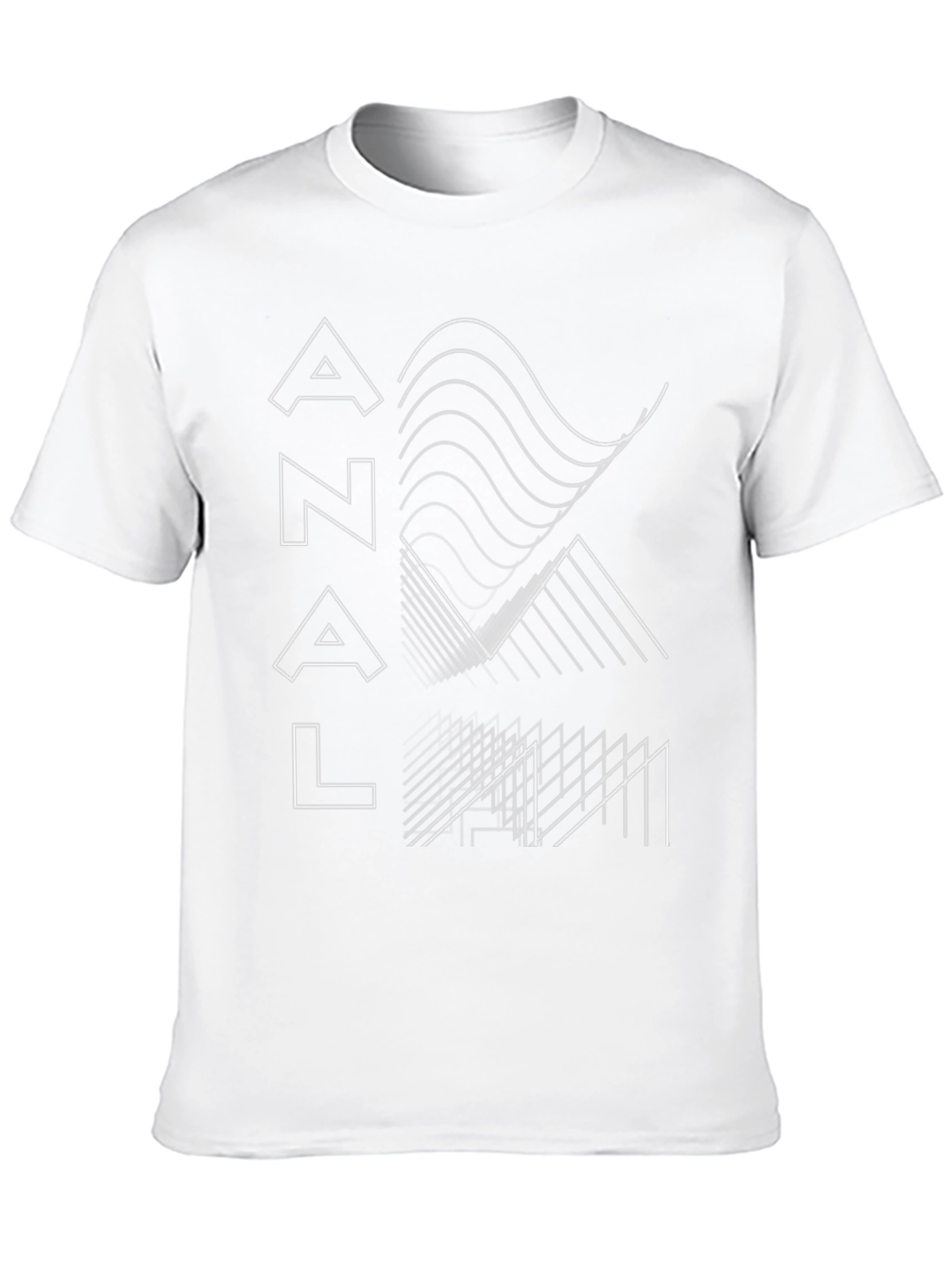 Edgy AN*L Graphic Print Black T-Shirt