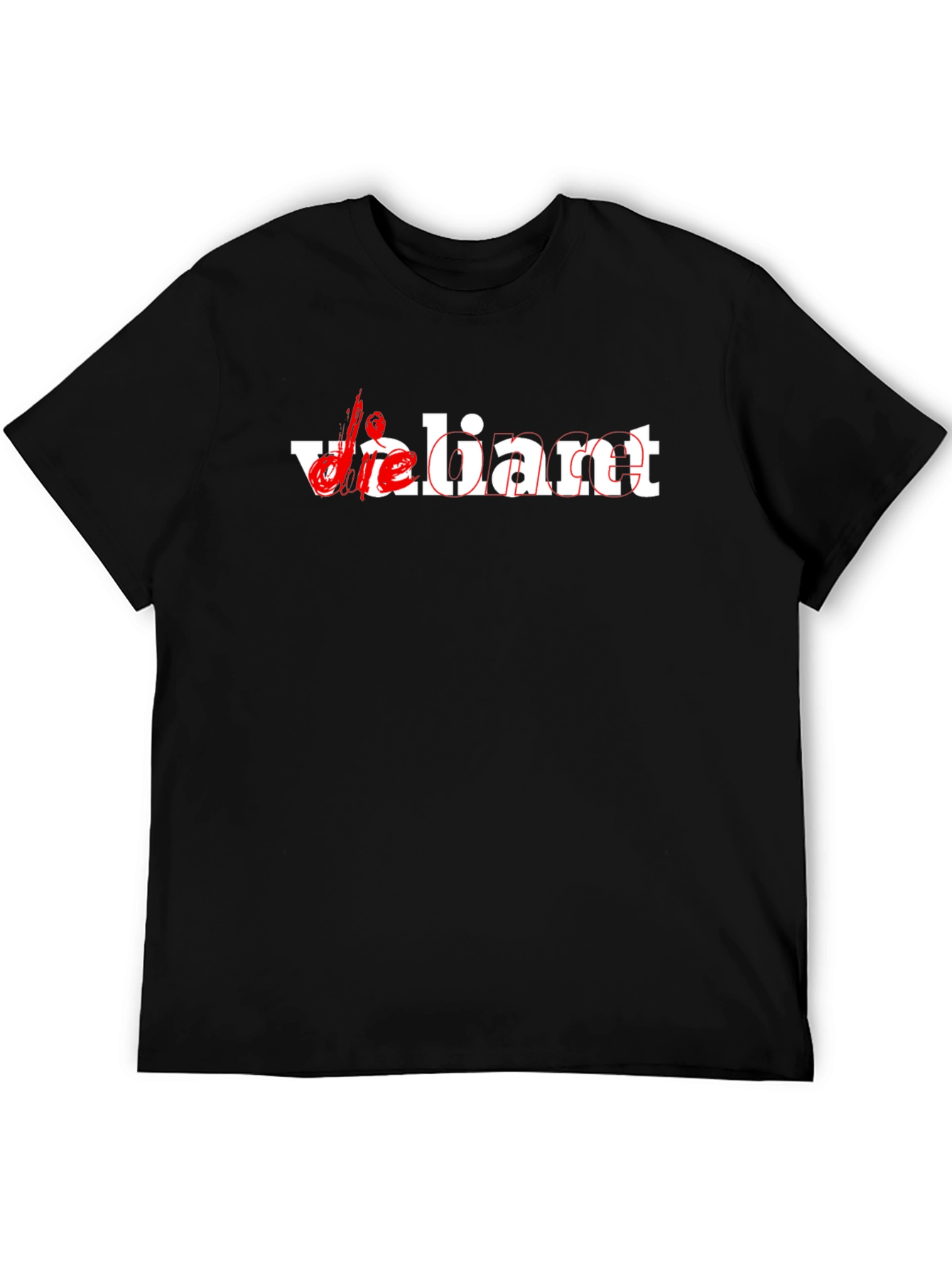 Die Liant Graphic Tee - Black Cotton Casual Wear