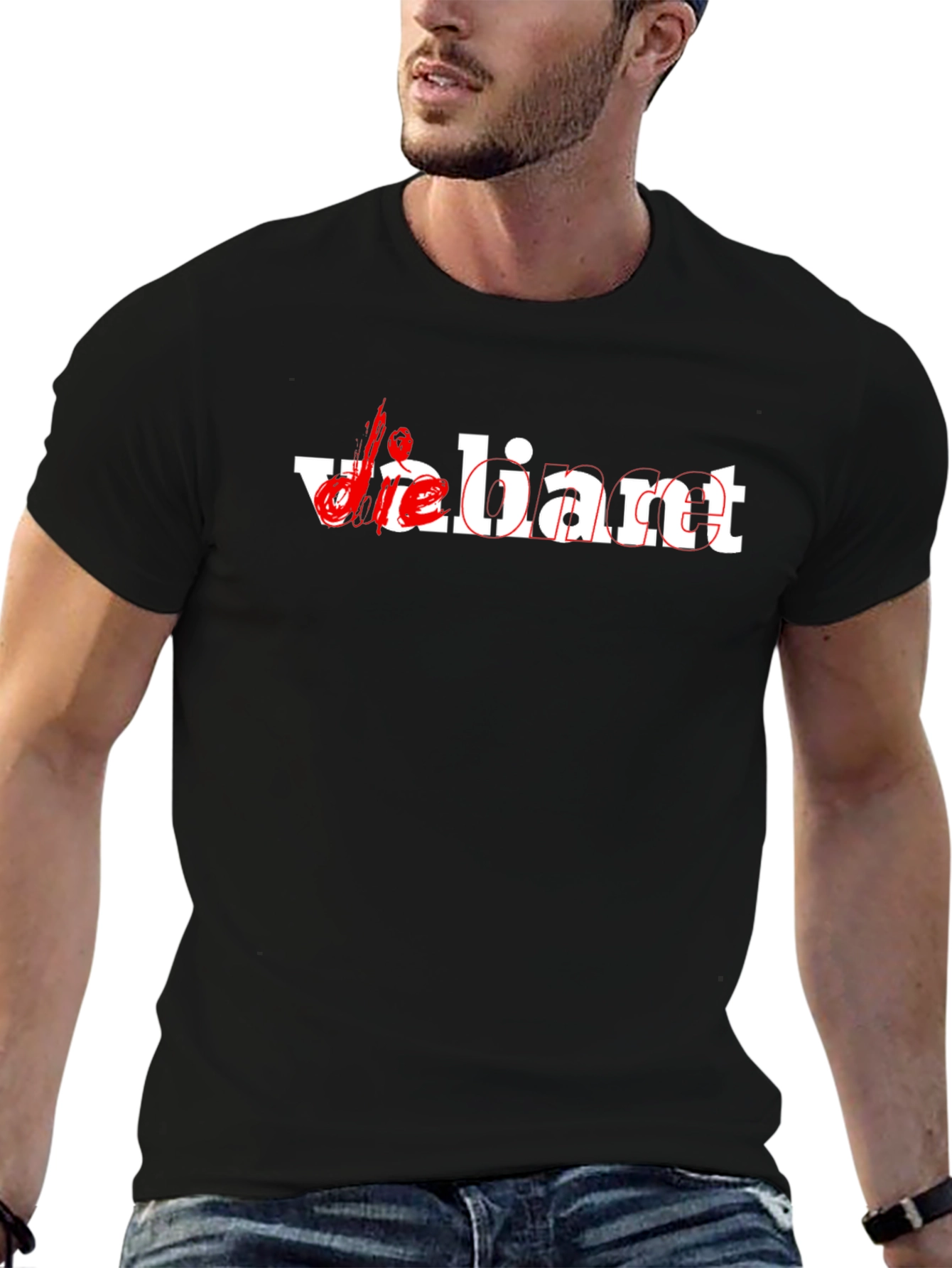 Die Liant Graphic Tee - Black Cotton Casual Wear