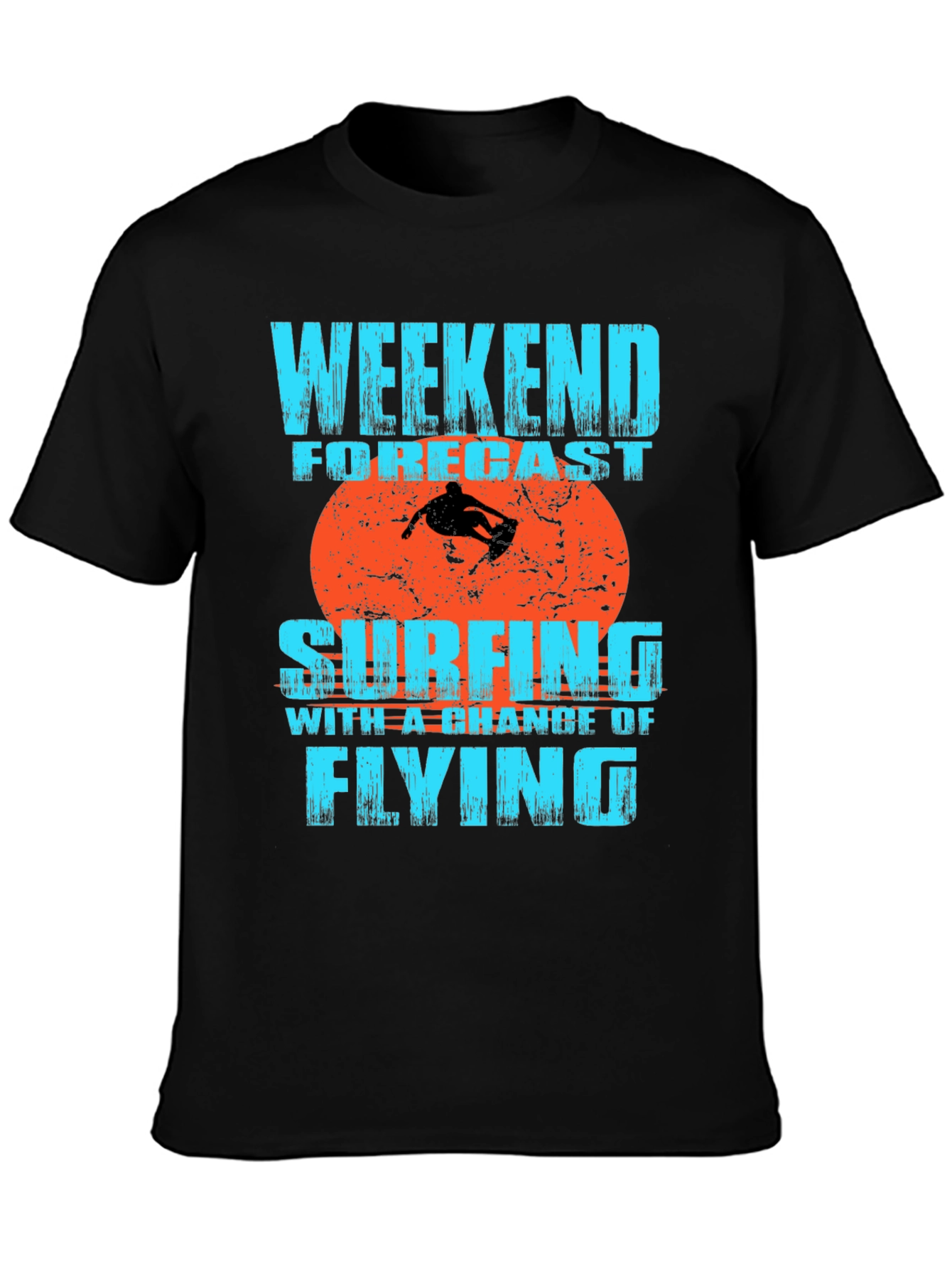 Weekend Forecast Surfing Graphic T-Shirt
