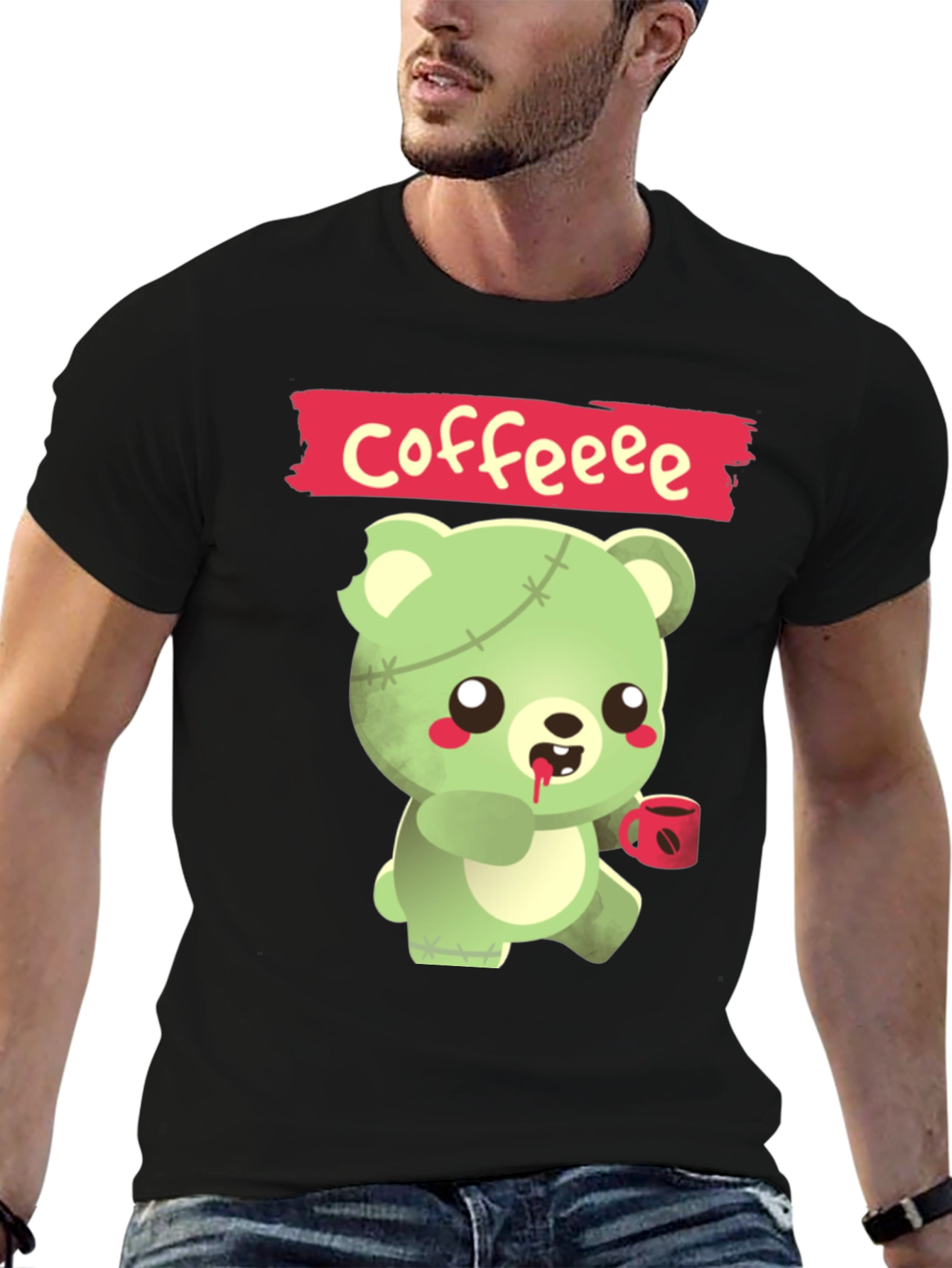 Zombie Bear Coffee T-Shirt