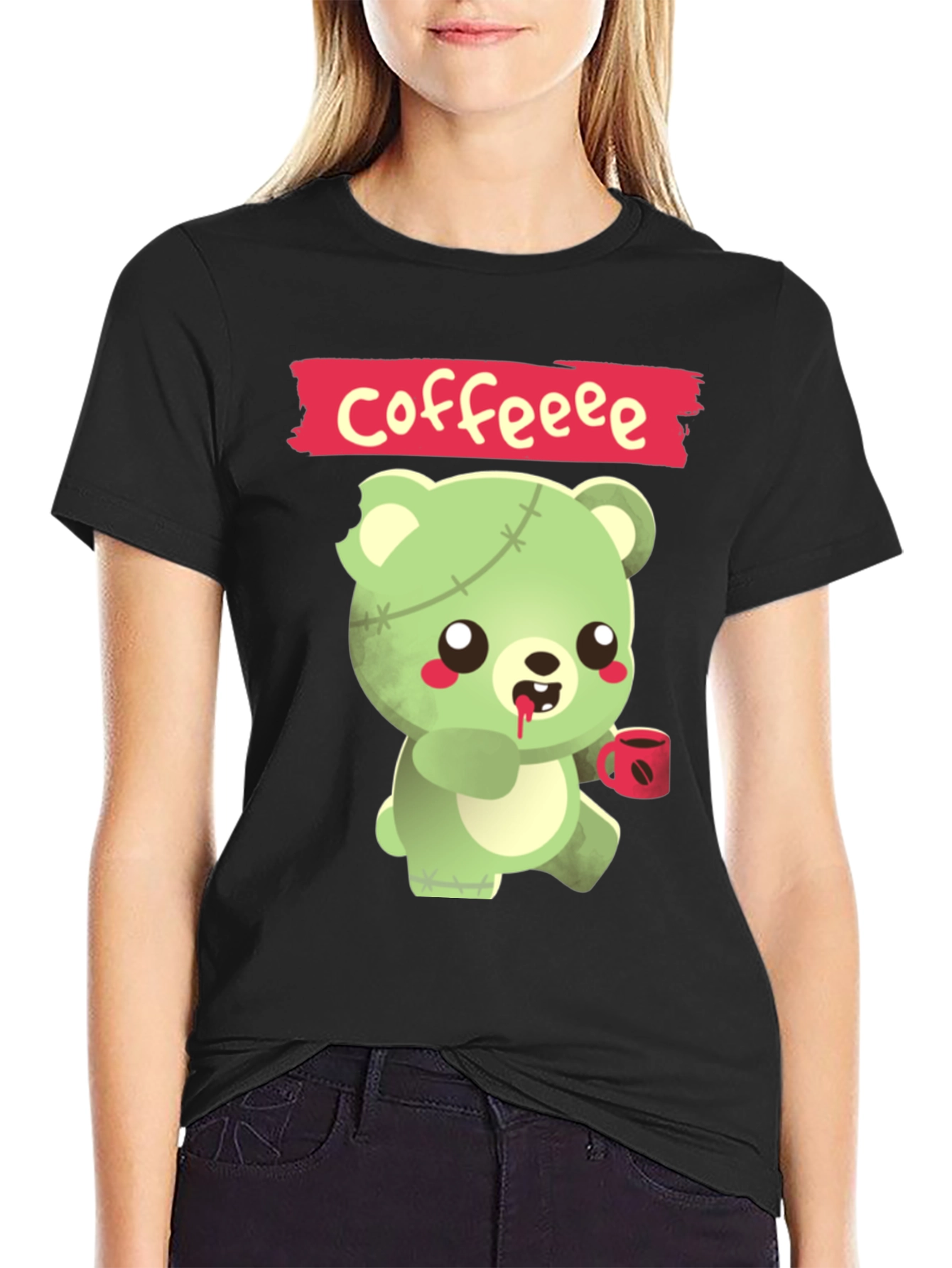 Zombie Bear Coffee T-Shirt