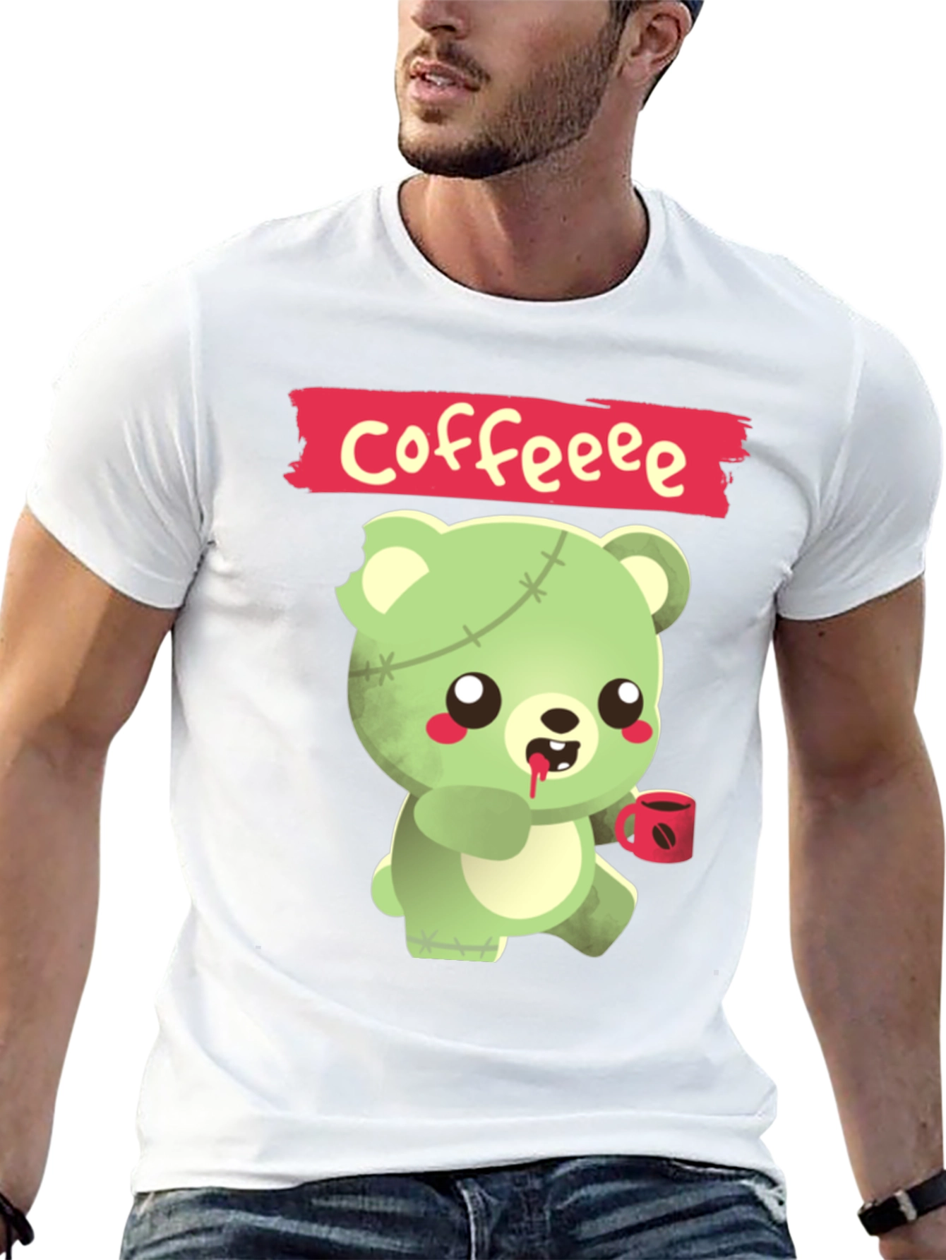 Zombie Bear Coffee T-Shirt
