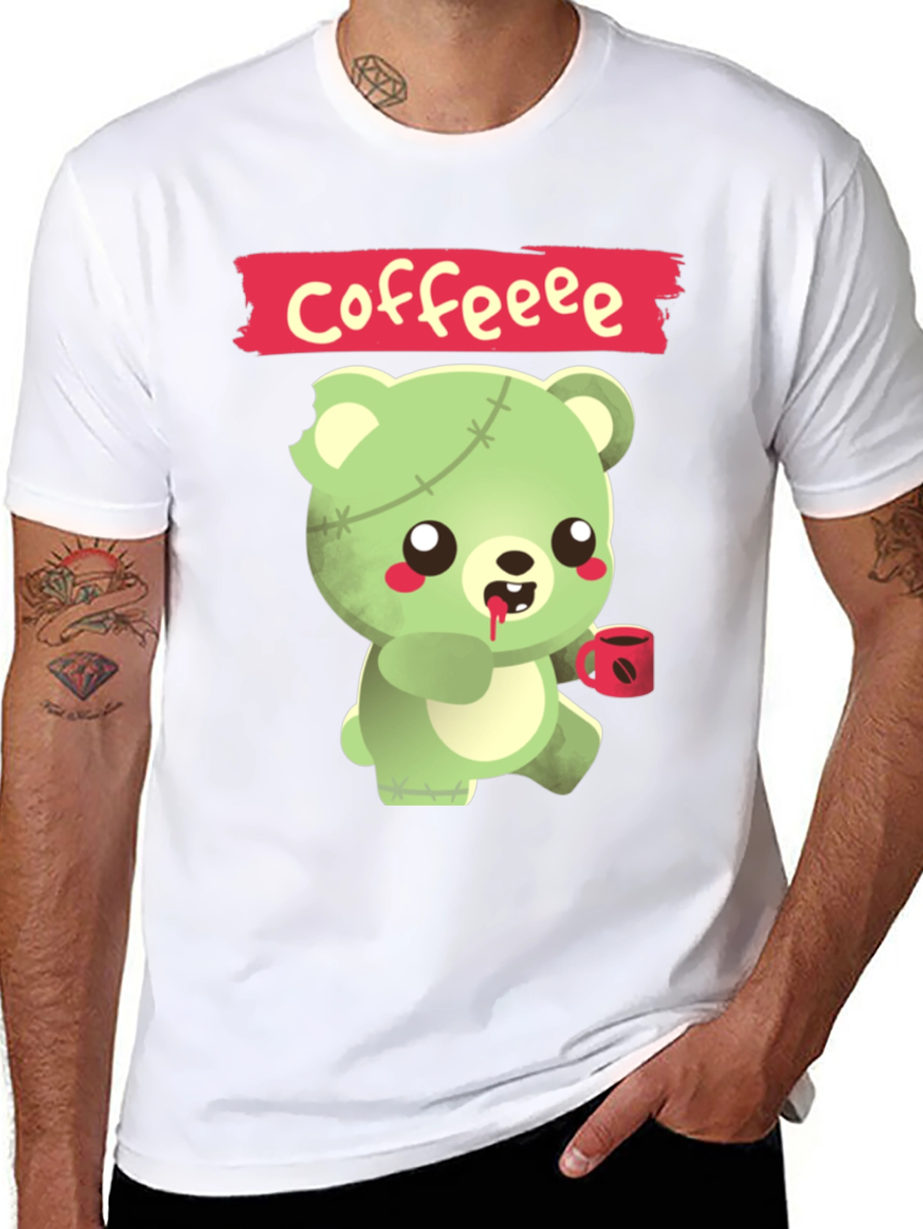 Zombie Bear Coffee T-Shirt