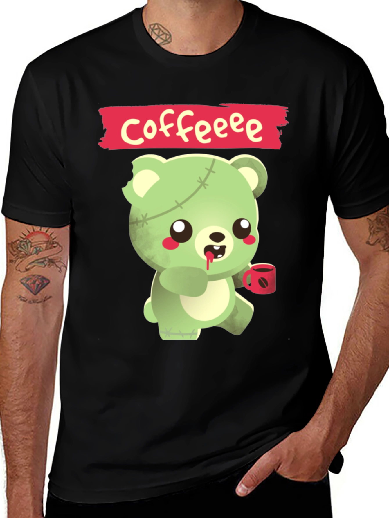Zombie Bear Coffee T-Shirt