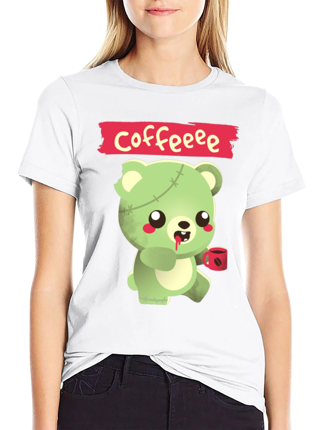 Zombie Bear Coffee T-Shirt