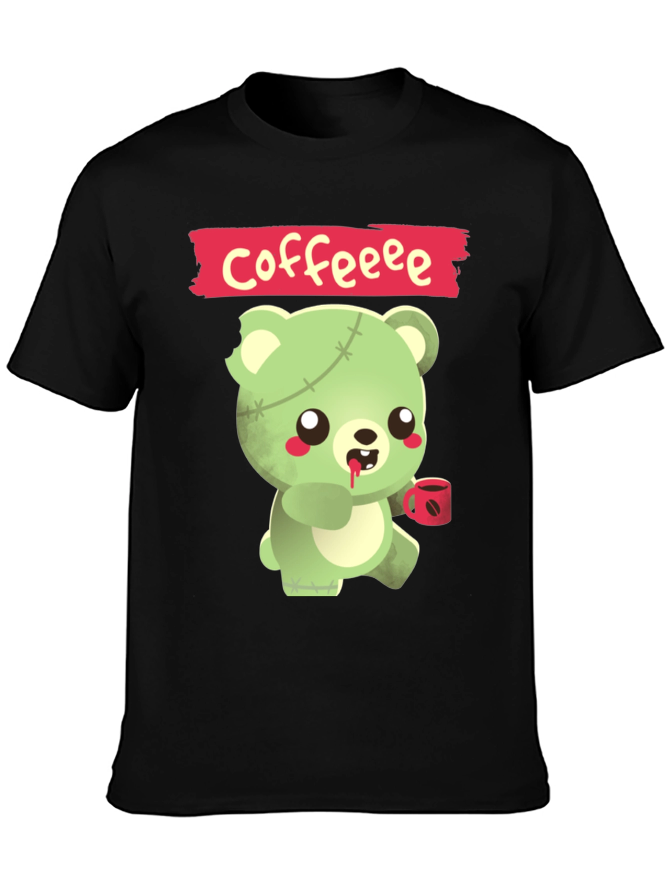 Zombie Bear Coffee T-Shirt