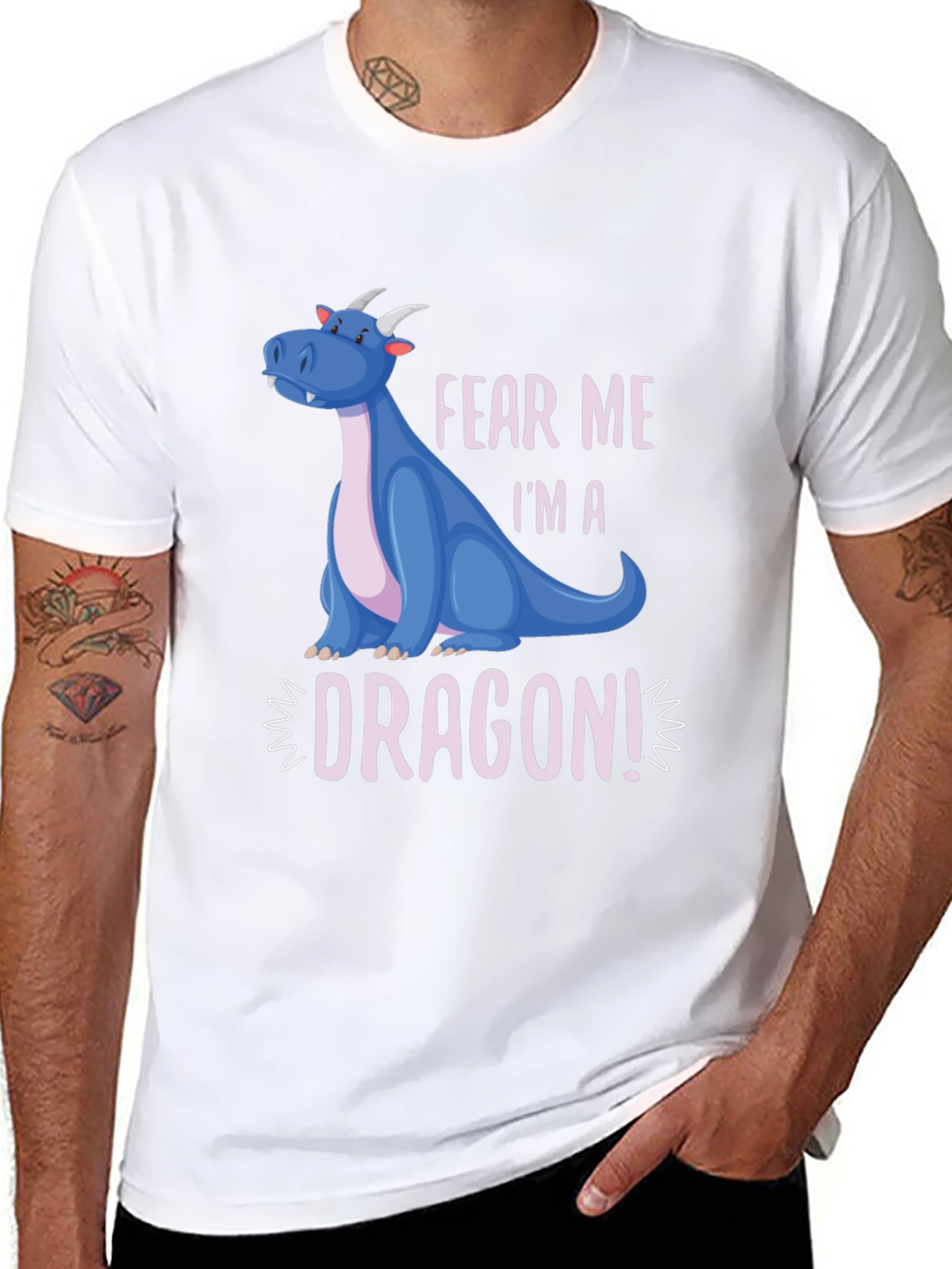Fear Me Im A Dragon! Graphic Tee