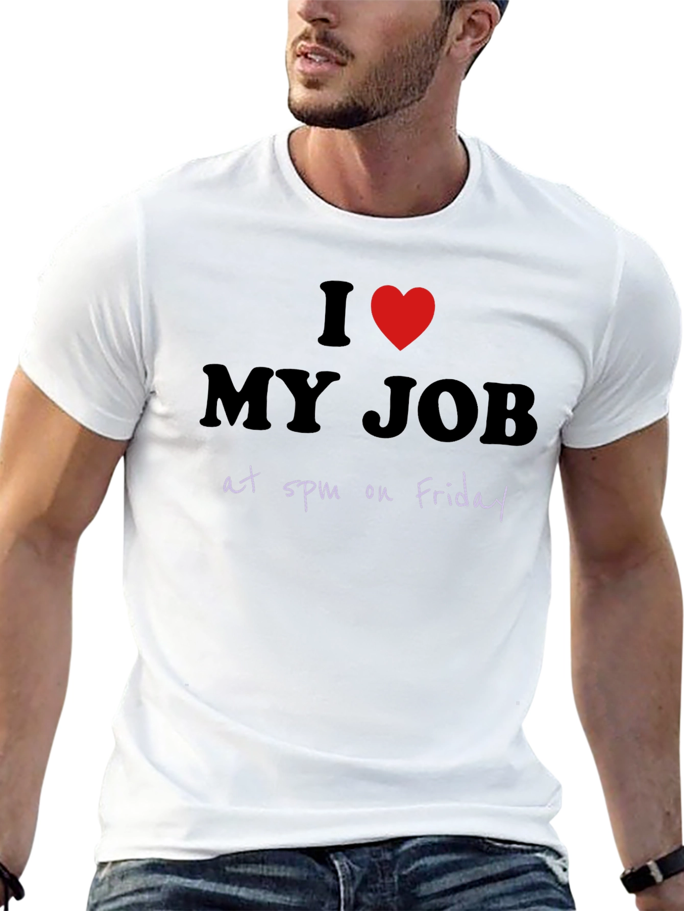 I Heart My Job at 5pm Friday Graphic T-Shirt