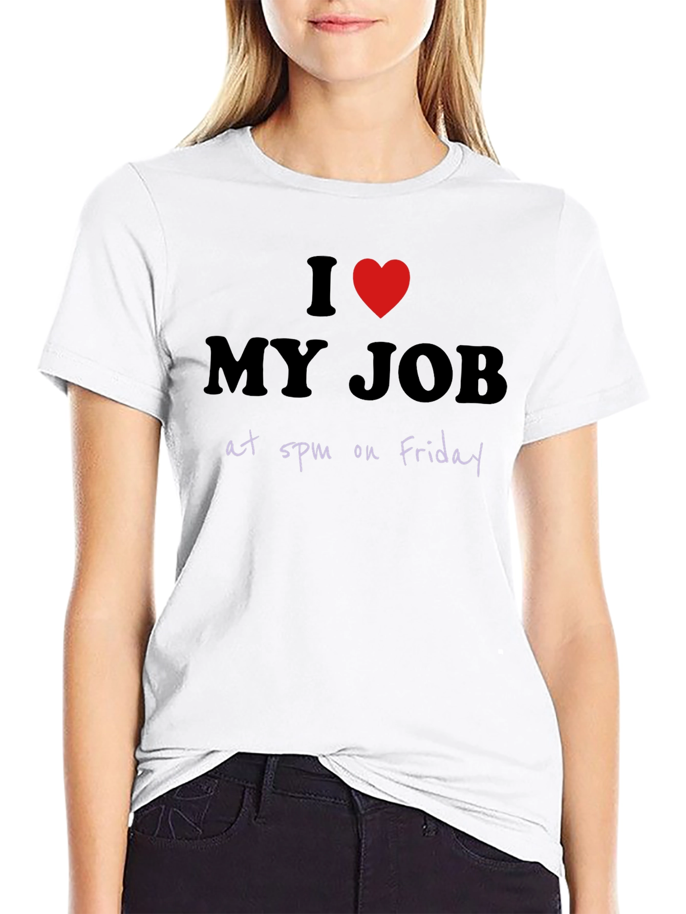I Heart My Job at 5pm Friday Graphic T-Shirt