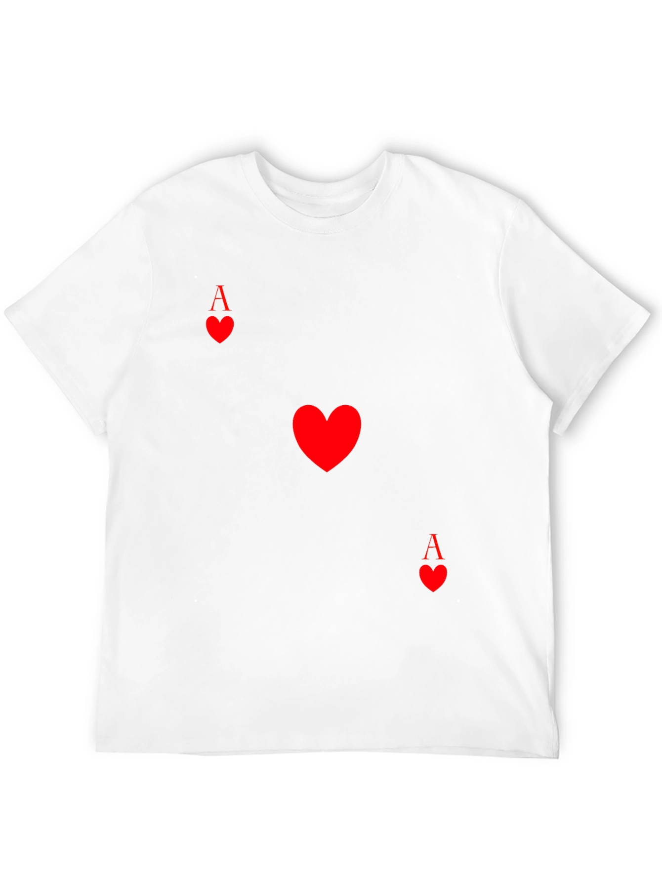 Ace of Hearts Graphic Tee - Black Casual Shirt