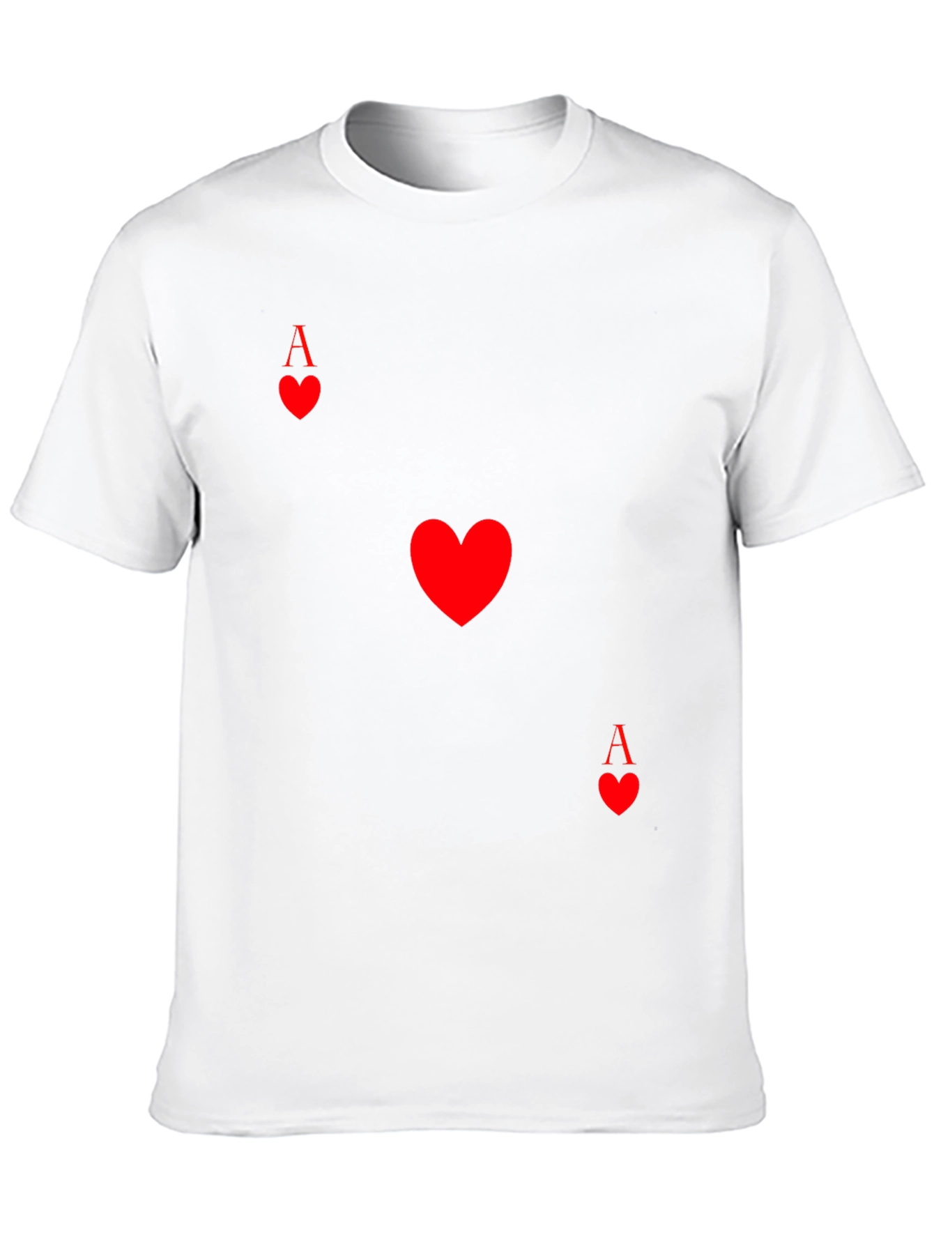 Ace of Hearts Graphic Tee - Black Casual Shirt