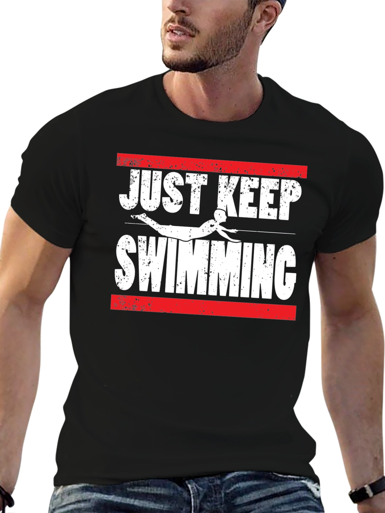 Just Keep Swimming Graphic T-Shirt