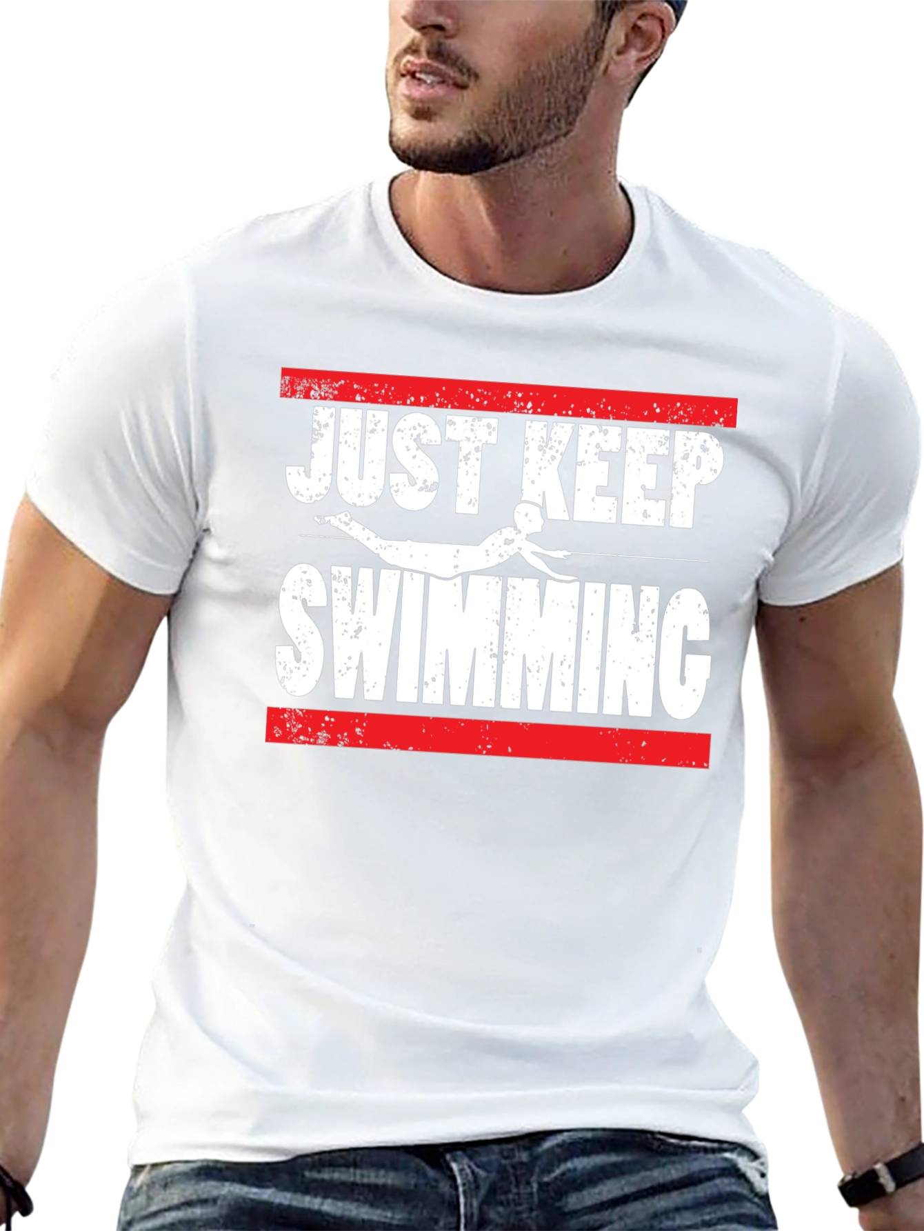 Just Keep Swimming Graphic T-Shirt