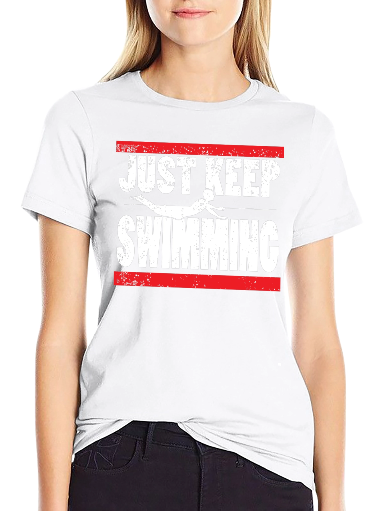 Just Keep Swimming Graphic T-Shirt