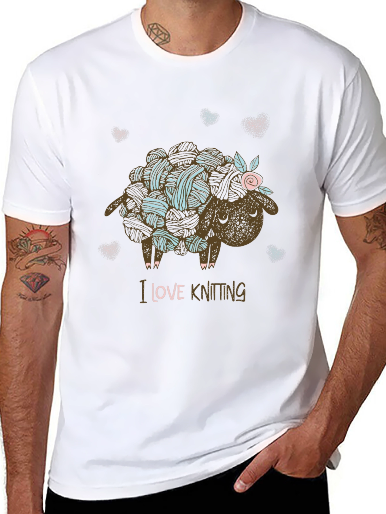 I Love Knitting Sheep T-Shirt