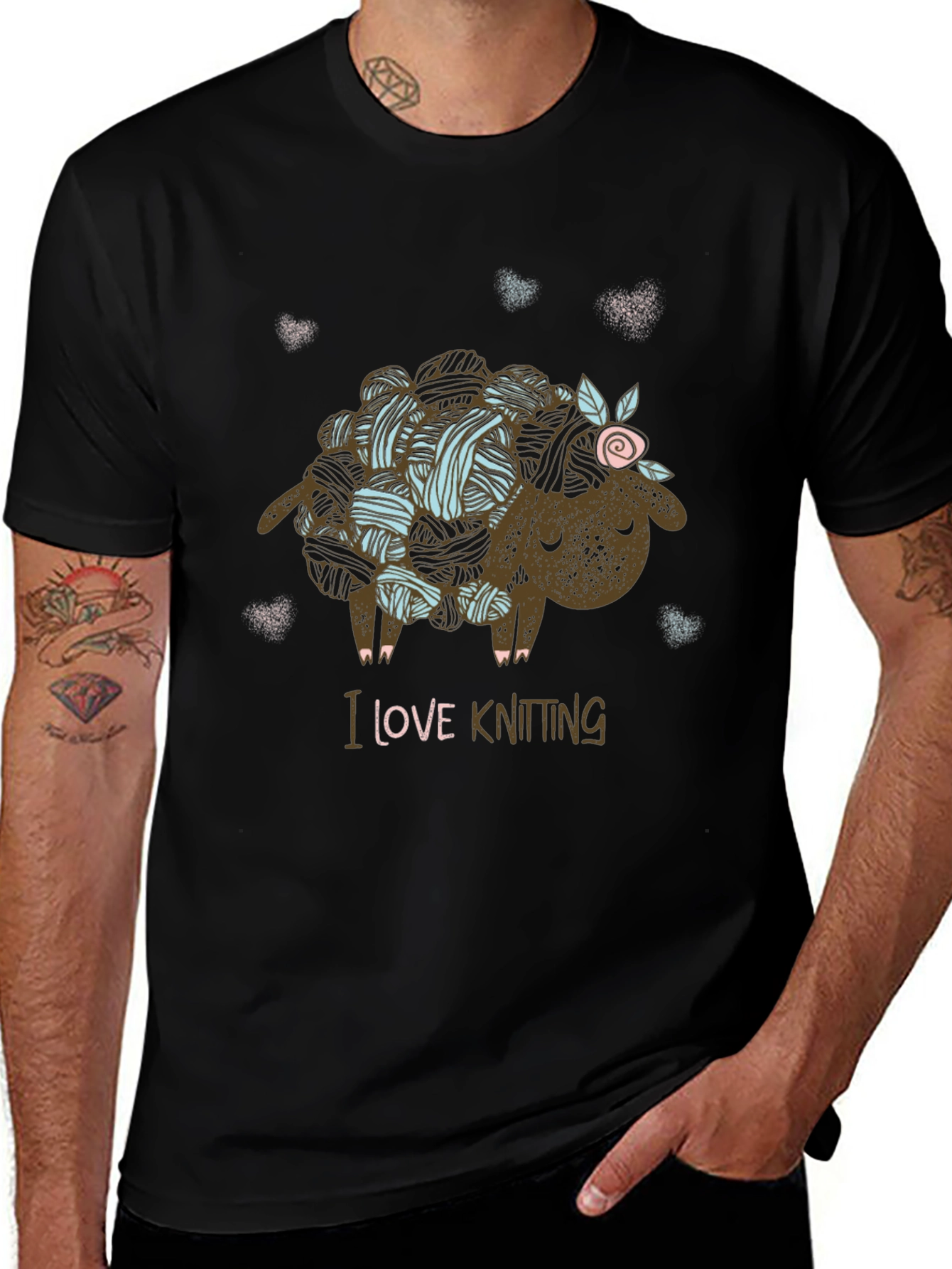 I Love Knitting Sheep T-Shirt