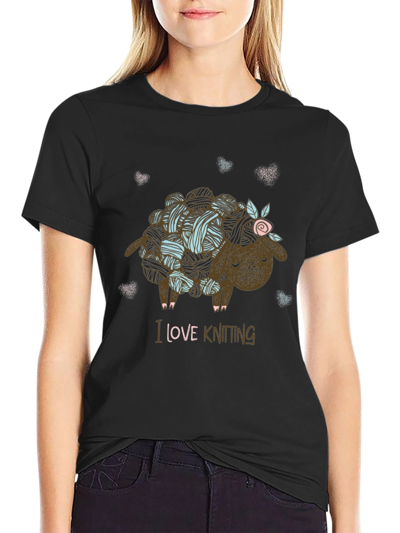 I Love Knitting Sheep T-Shirt