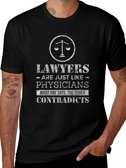 Lawyers vs Physicians Graphic Tee - Funny T-Shirt