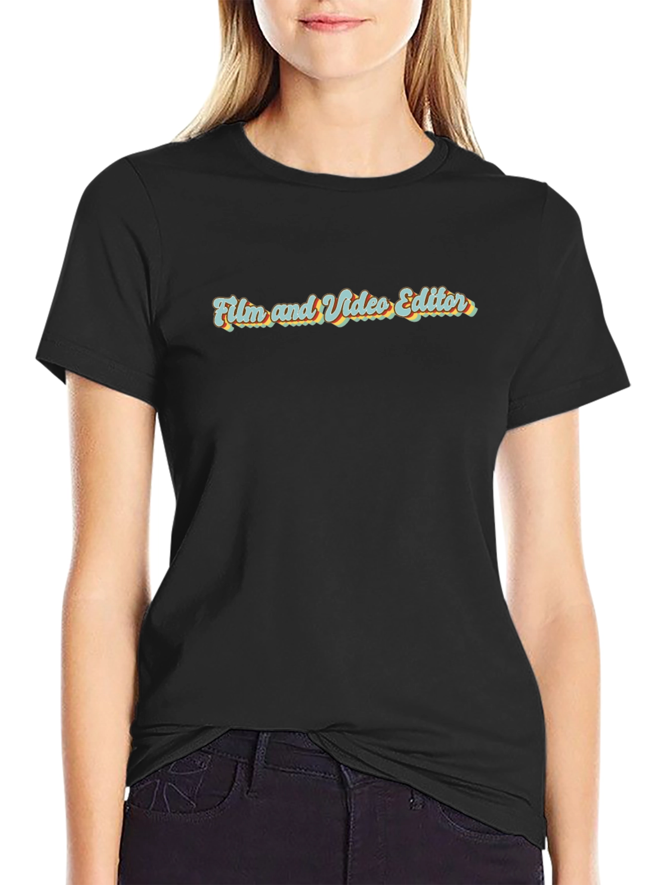 Film & Video Editor Black T-Shirt