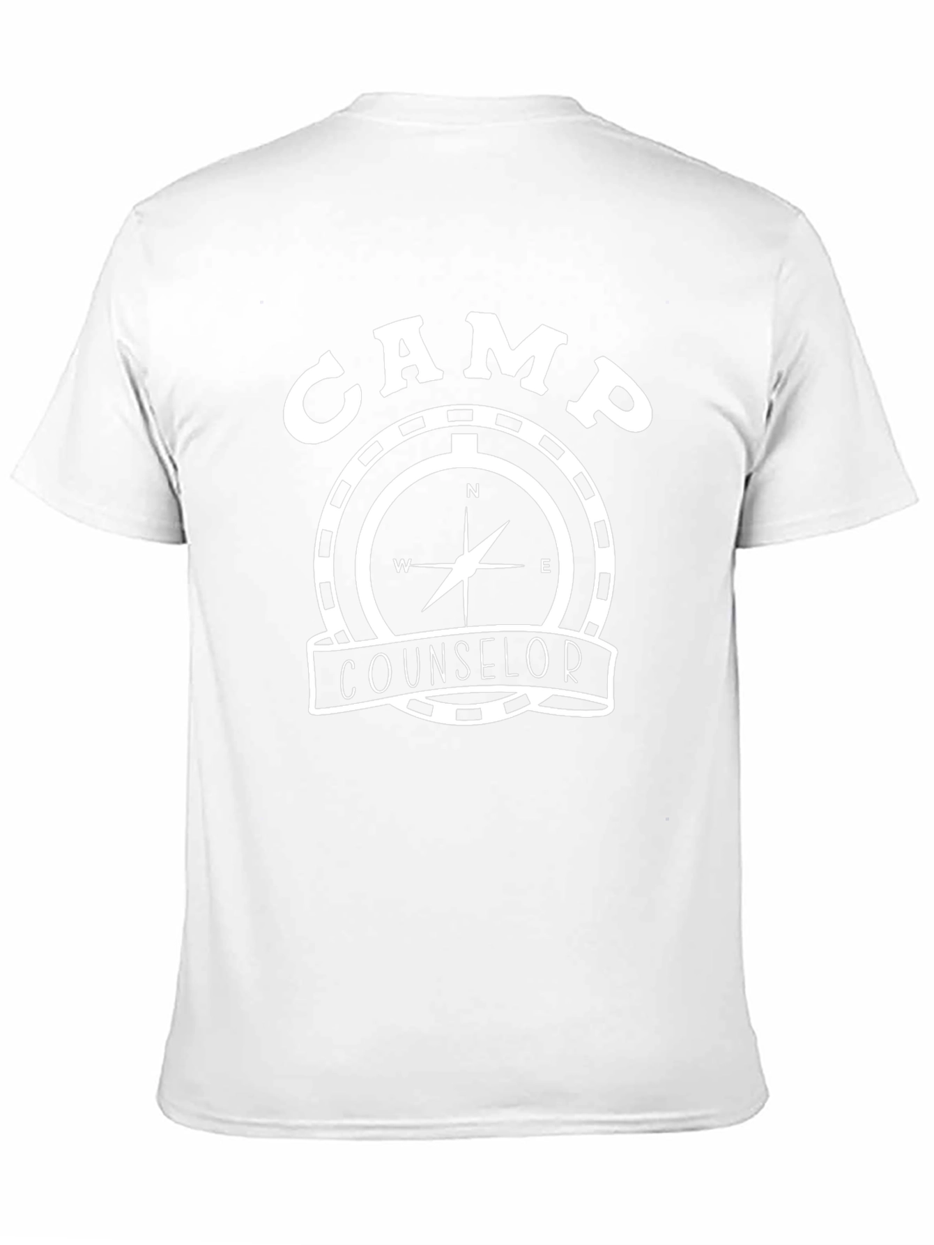 Camp Counselor Compass Graphic Tee - Black