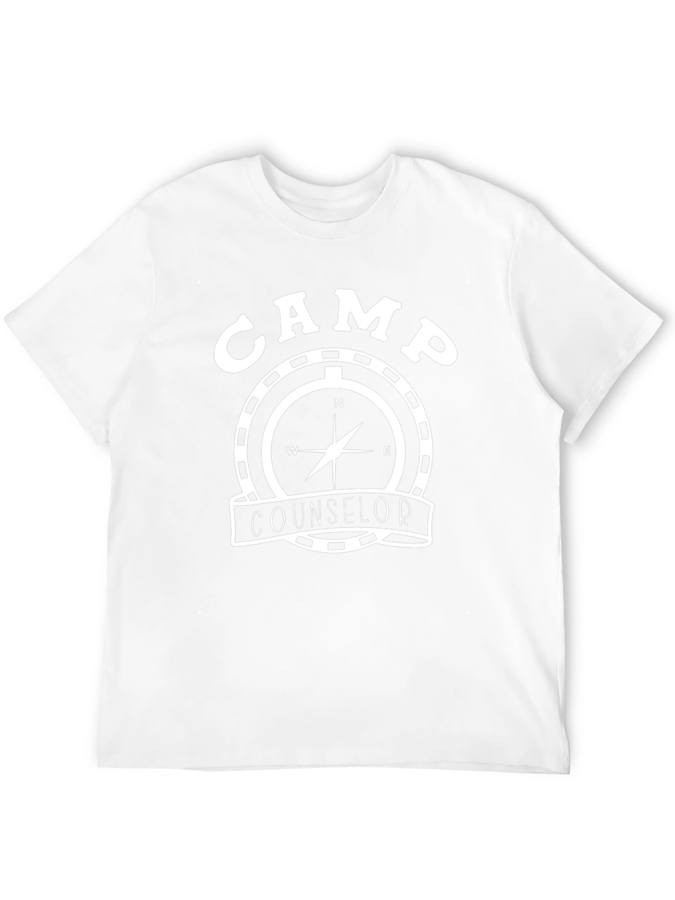 Camp Counselor Compass Graphic Tee - Black