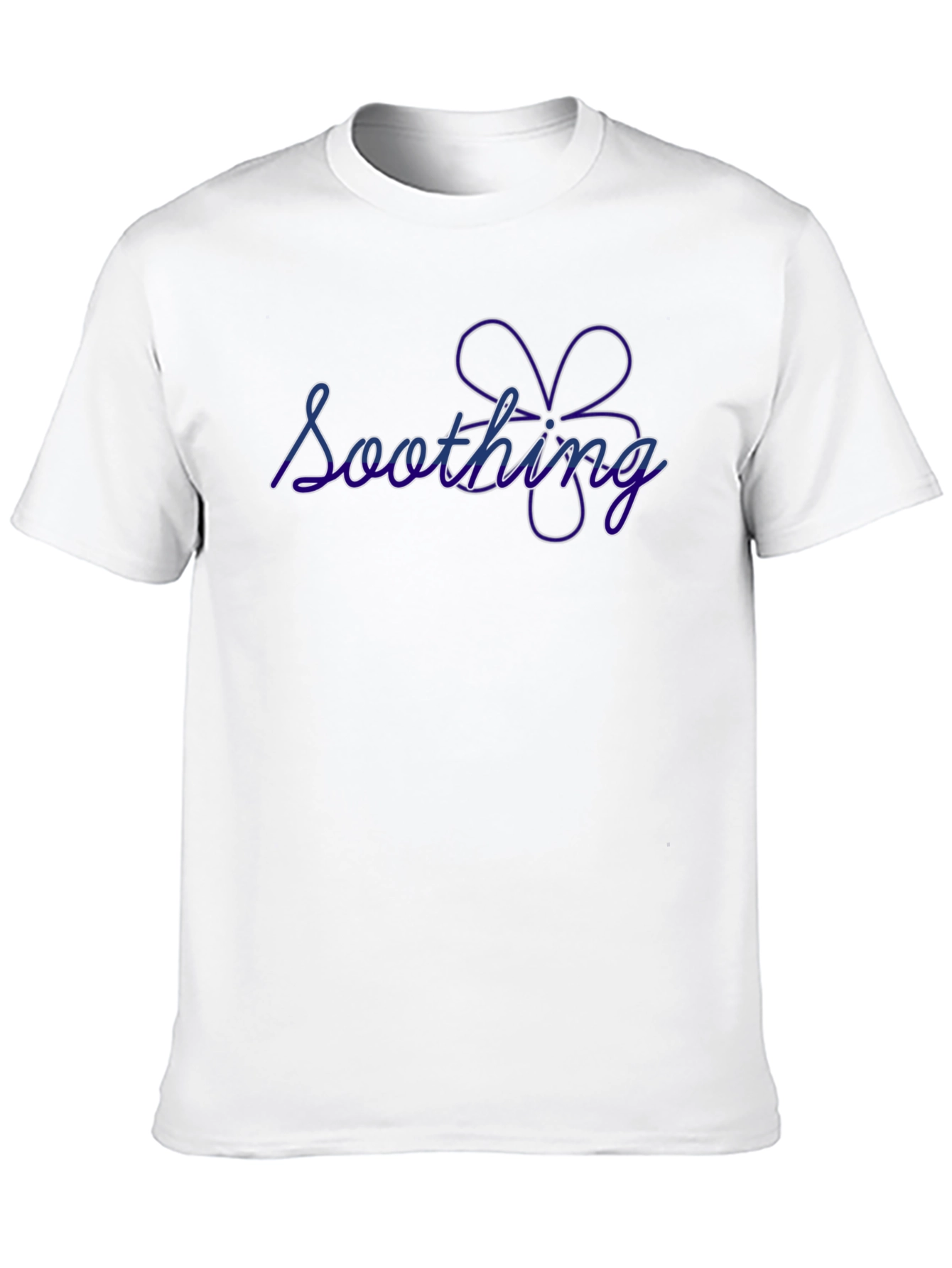 Soothing Flower Graphic Black T-Shirt