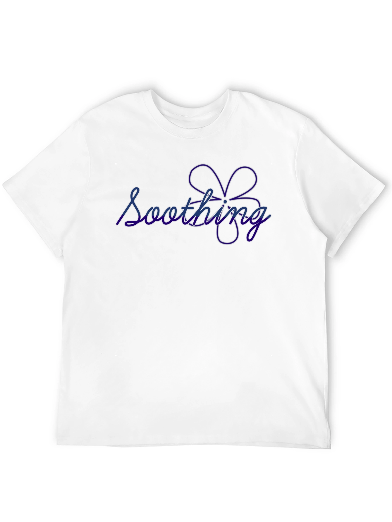 Soothing Flower Graphic Black T-Shirt