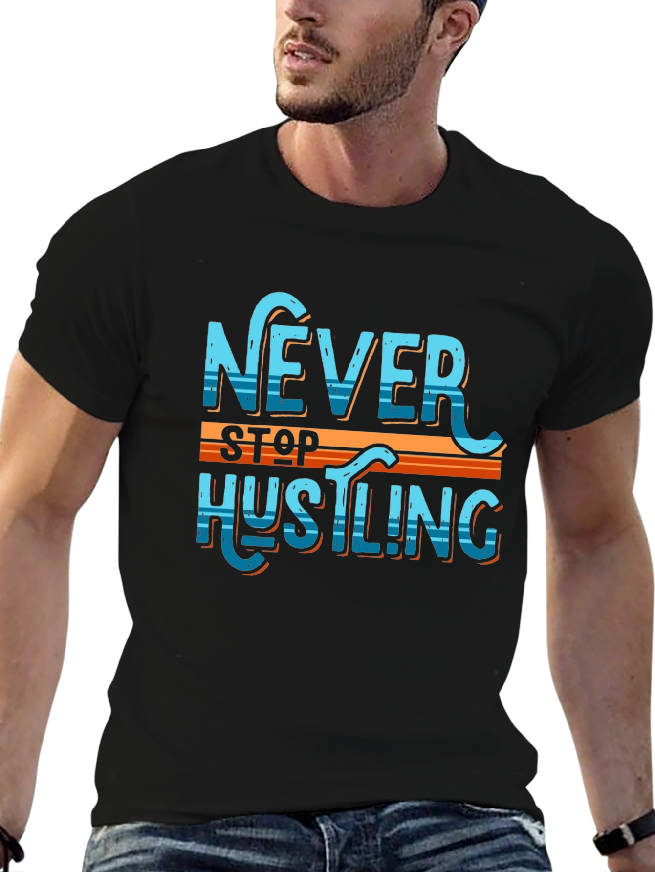Never Stop Hustling Graphic Tee