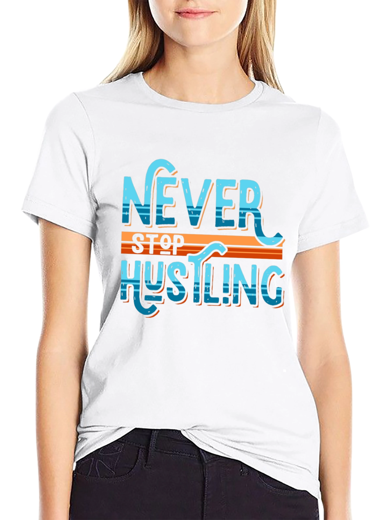 Never Stop Hustling Graphic Tee